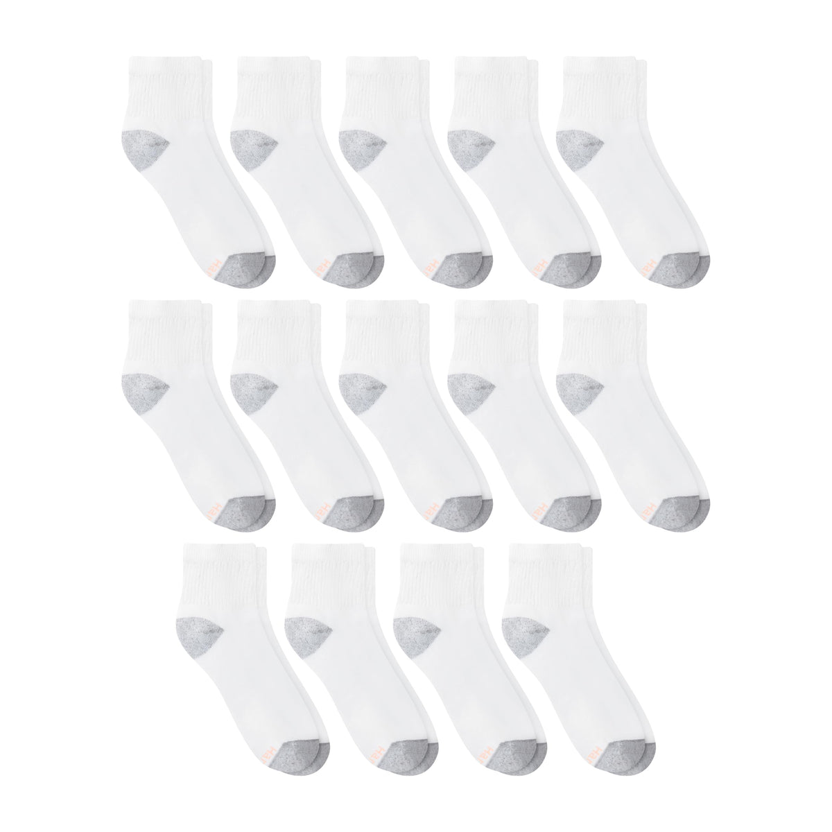 Hanes Womens Value Pack, Ankle Soft Moisture-wicking Socks, Available In 10 And 14-packs, White - 14 Pack, 5-9 US 🍁 All In One Marketplace Canada