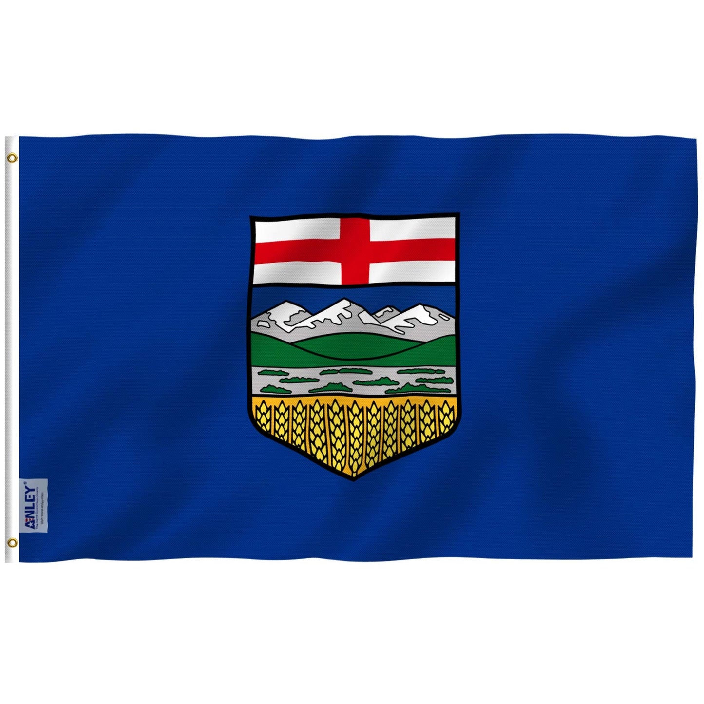 ANLEY Fly Breeze 3x5 Feet Alberta flag - Vivid Color and UV Fade Resistant - Canadian Province of Alberta Flag Polyester with Brass Grommets 3 X 5 Ft 🍁 All In One Marketplace Canada