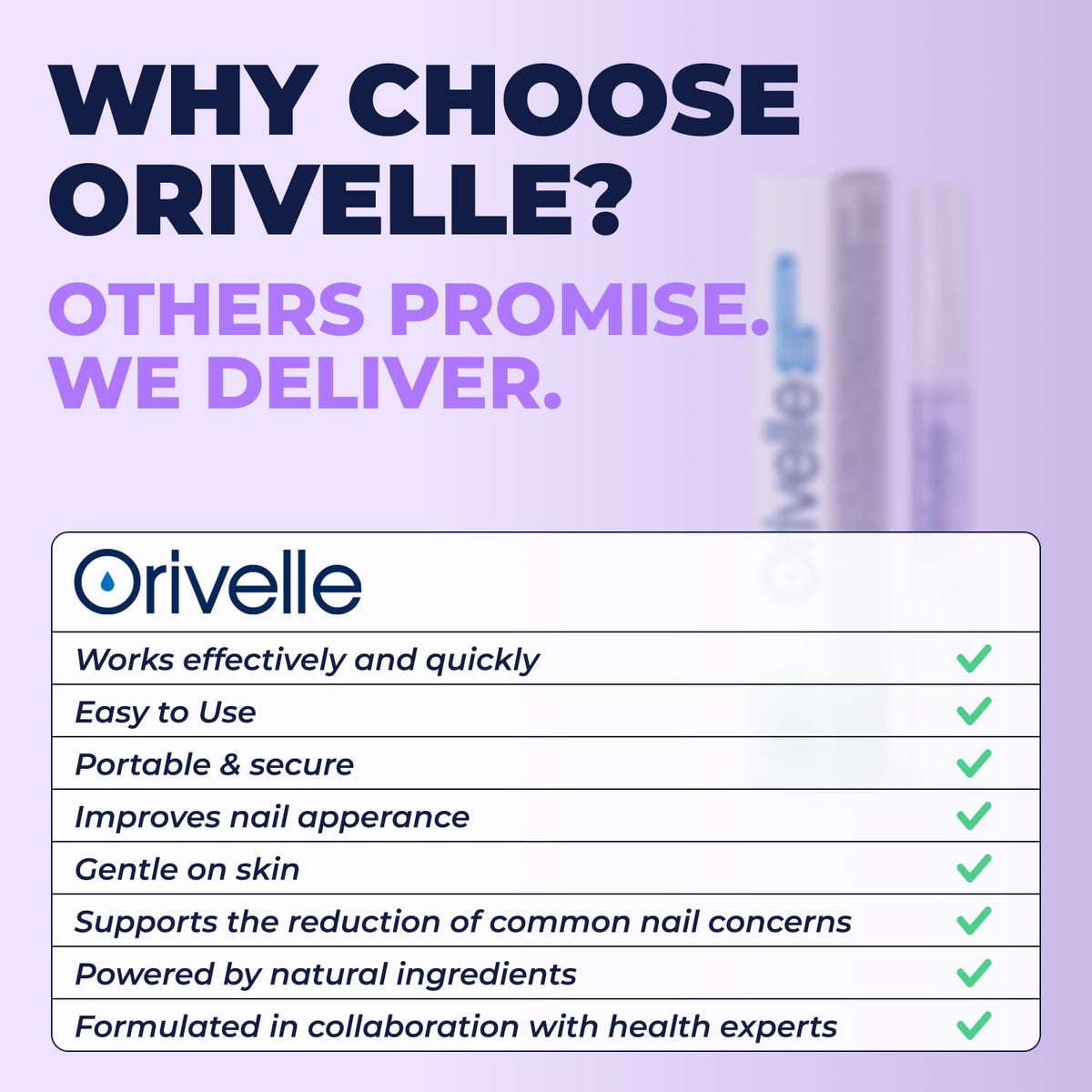 Orivelle Toenail Care Pen - Extra Strength Toe Nail Remedy - Professional Nail Solution for Fingernail with Tea Tree Oil (Pack of 4) 🍁 All In One Marketplace Canada