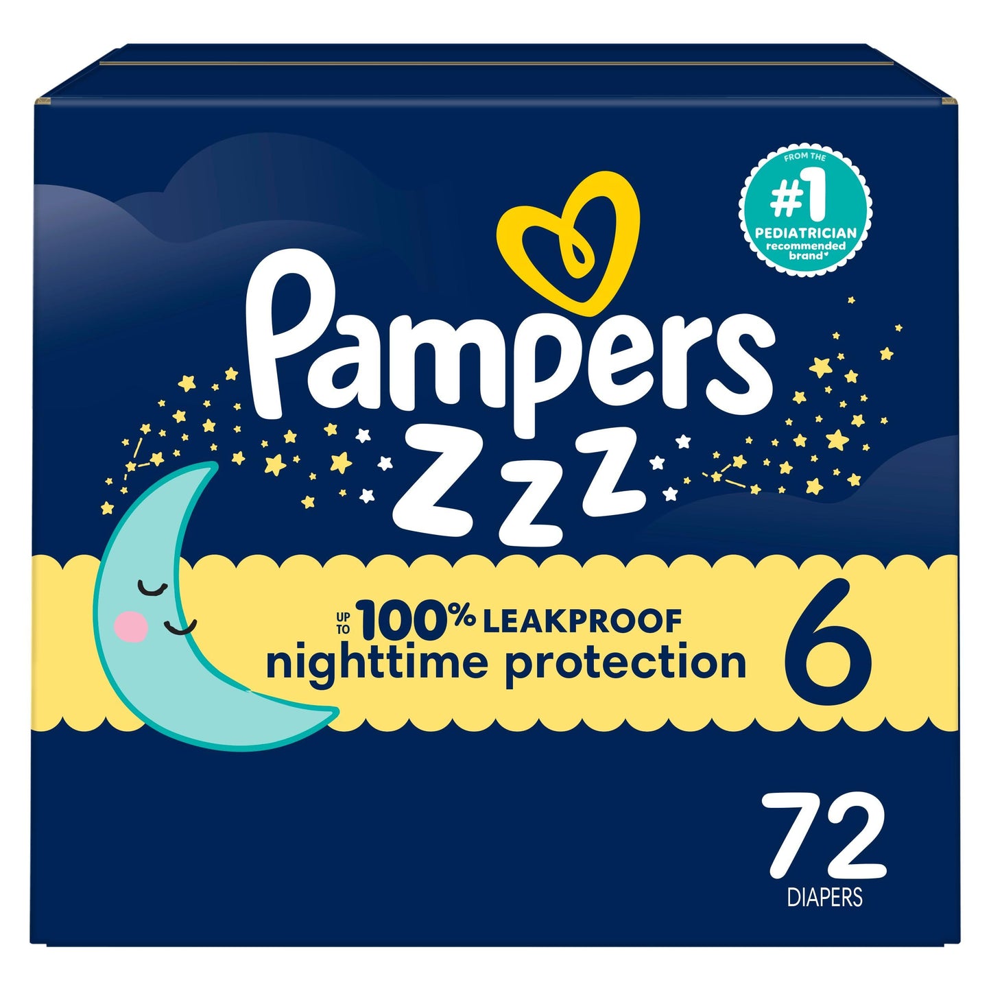 Pampers Diapers Size 6, 72 Count - Pampers Swaddlers Overnights Disposable Baby Diapers, Enormous Pack (Packaging & Prints May Vary) 🍁 All In One Marketplace Canada