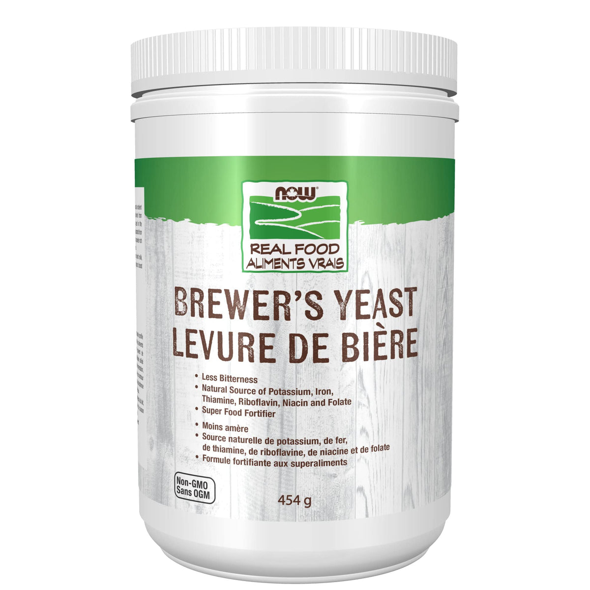 NOW Real Food, Brewer's Yeast Powder, Super Food Fortifier, Less Bitterness, 454g 🍁 All In One Marketplace Canada