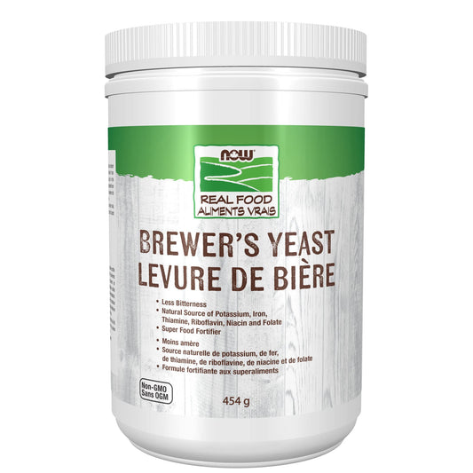 NOW Real Food, Brewer's Yeast Powder, Super Food Fortifier, Less Bitterness, 454g 🍁 All In One Marketplace Canada