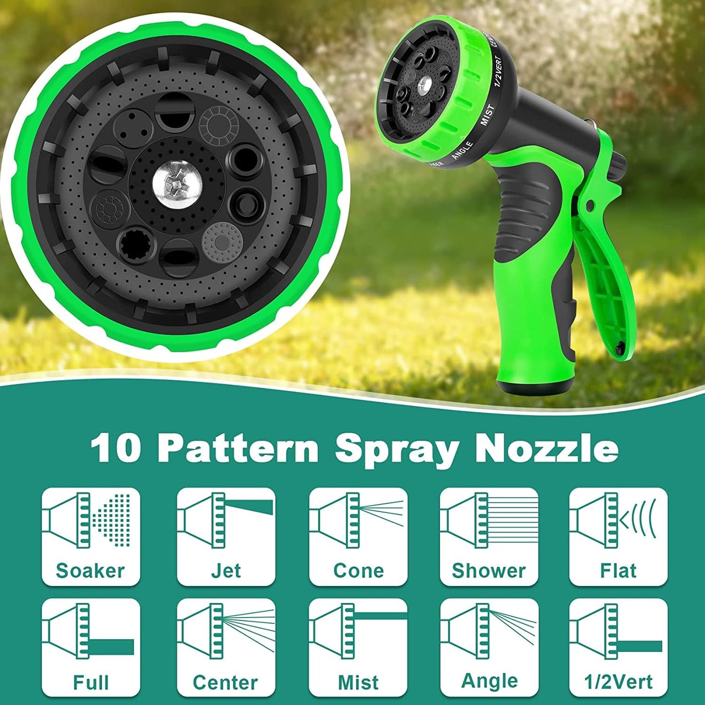 200 FT Garden Hose Expandable Hose - All New 2026 Flexible Water Hose with 10 Functions Spray Nozzle - Car Wash Hose with Solid Brass Connector, Leakproof Lightweight Expanding Pipe for Yard,Outdoor 🍁 All In One Marketplace Canada