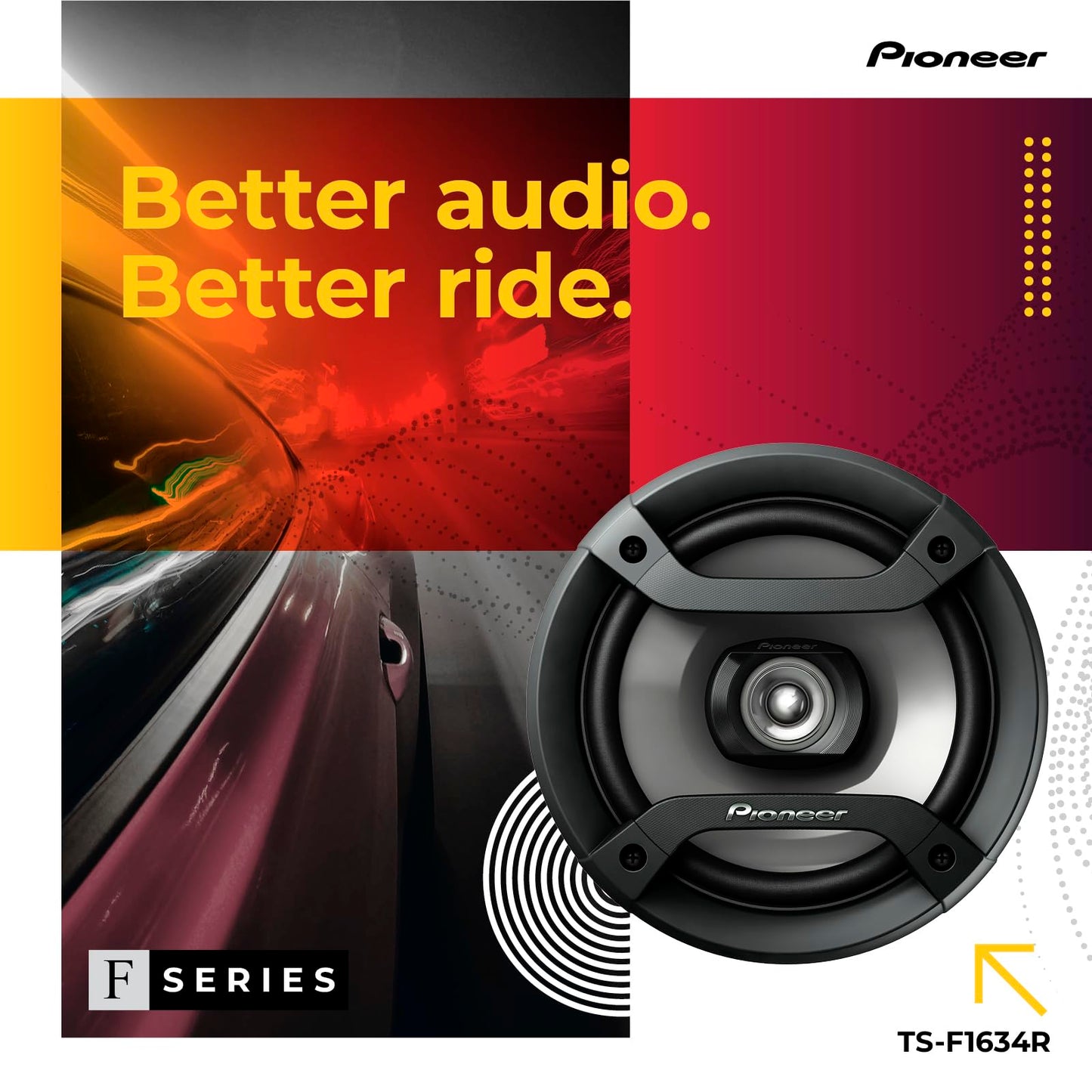 Pioneer TS-F1634R 6.5" 200W 2-Way Speakers 🍁 All In One Marketplace Canada