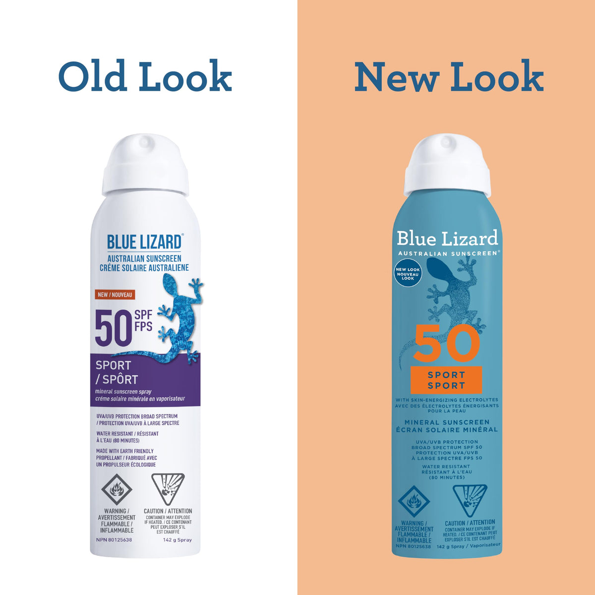 Blue Lizard Sport Mineral SPF 50 Spray, Broad-Spectrum UVA/UVB Protection, Water-Resistant, Zinc Oxide Formula, Vegan, 142 g 🍁 All In One Marketplace Canada