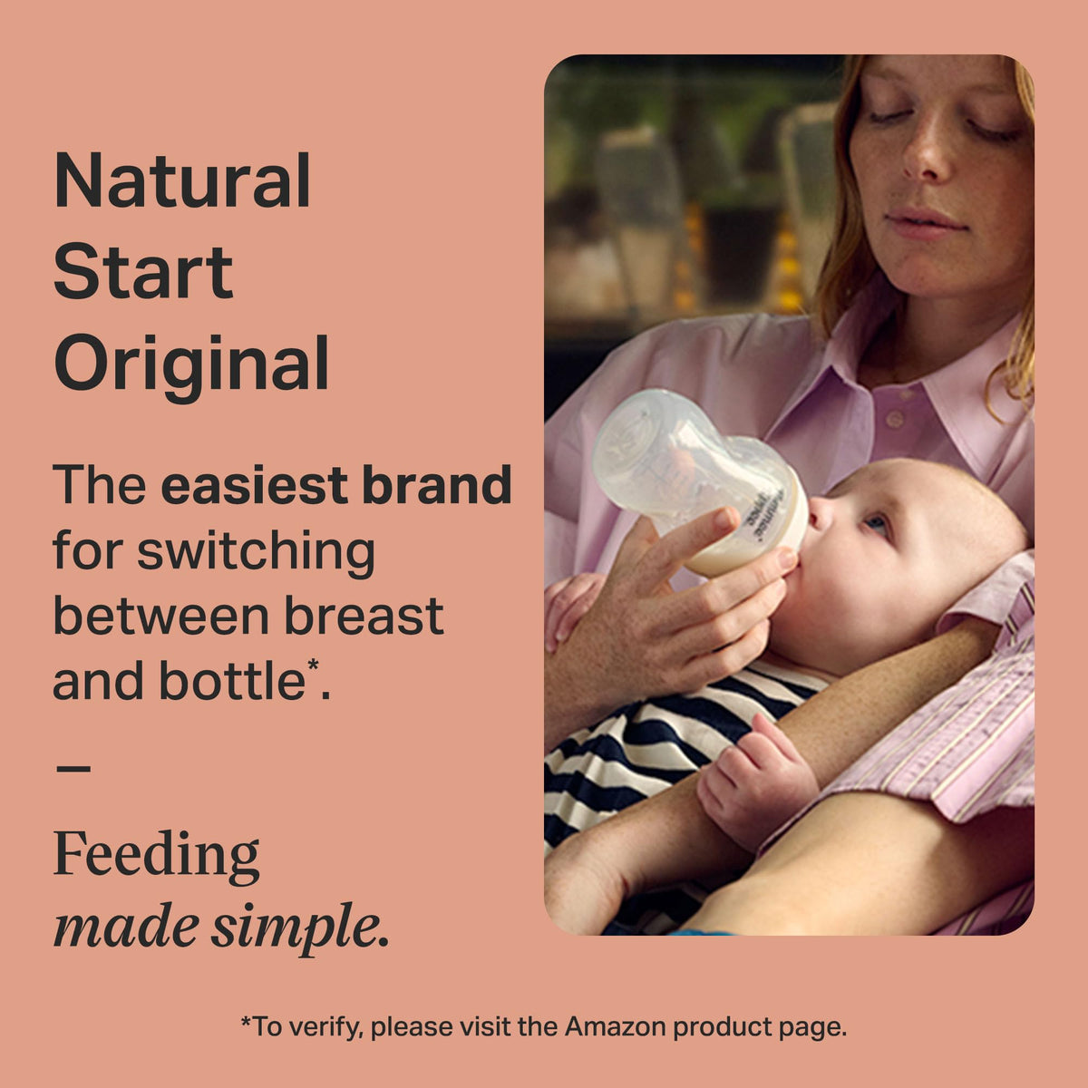 Tommee Tippee Natural Start Baby Bottle Set, Breast-Like Nipples, 0m+ 🍁 All In One Marketplace Canada
