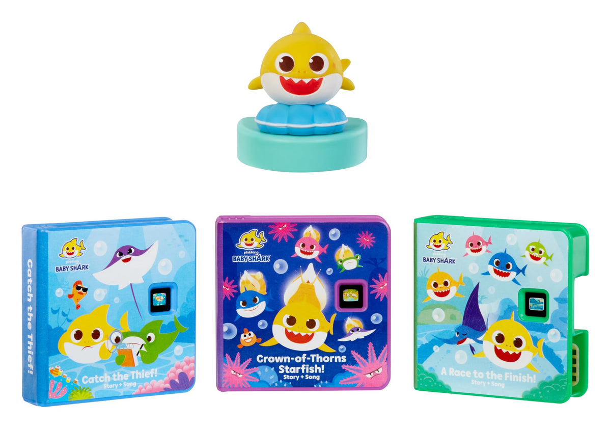 Little Tikes Story Dream Machine Baby Shark Heroes Collection, Story Time, Books, Audio Characters, Toy Gift for Toddlers, Girls and Boys Ages 3+ 🍁 All In One Marketplace Canada