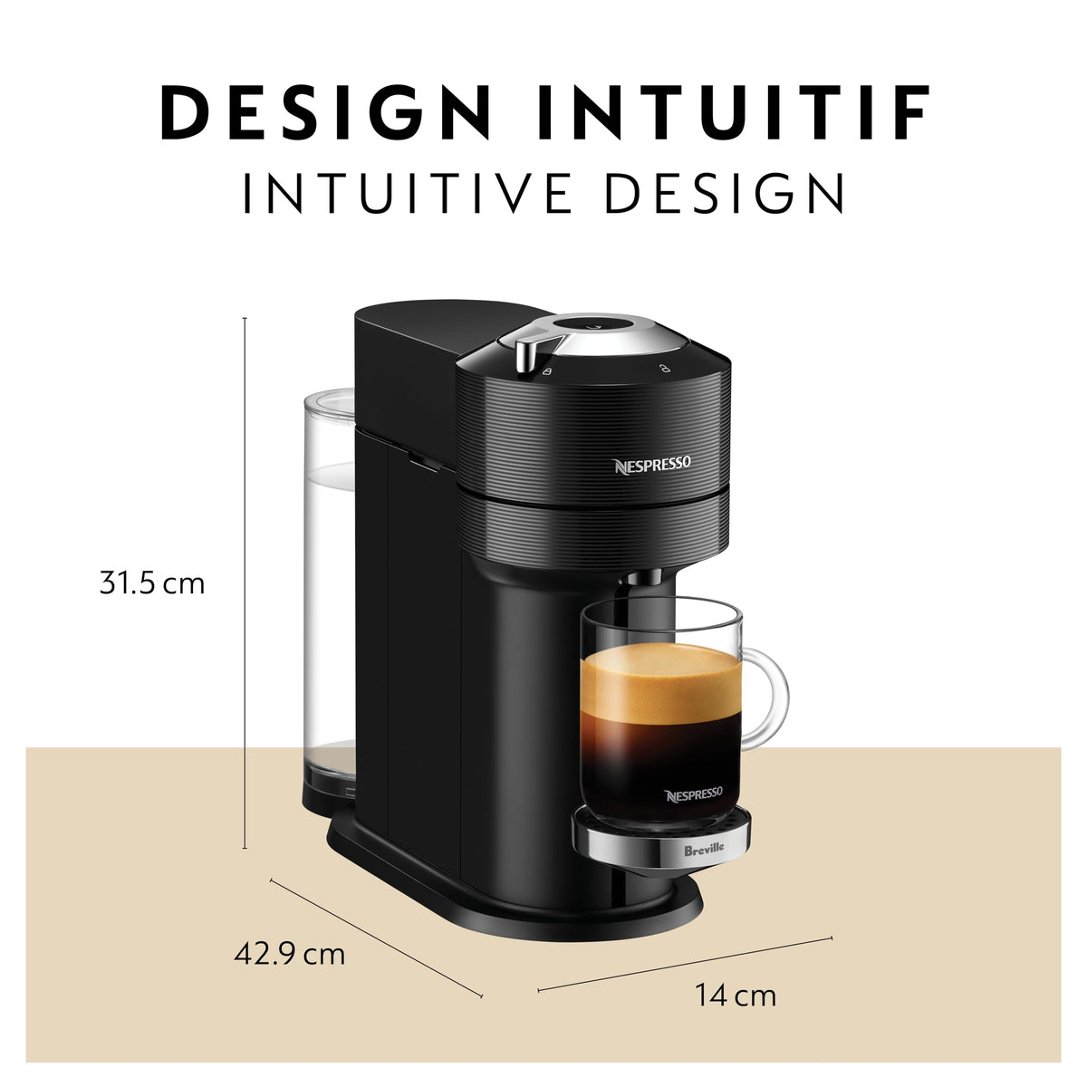 Nespresso Vertuo Next Premium Single Serve Coffee and Espresso Machine by Breville, Classic Black 🍁 All In One Marketplace Canada