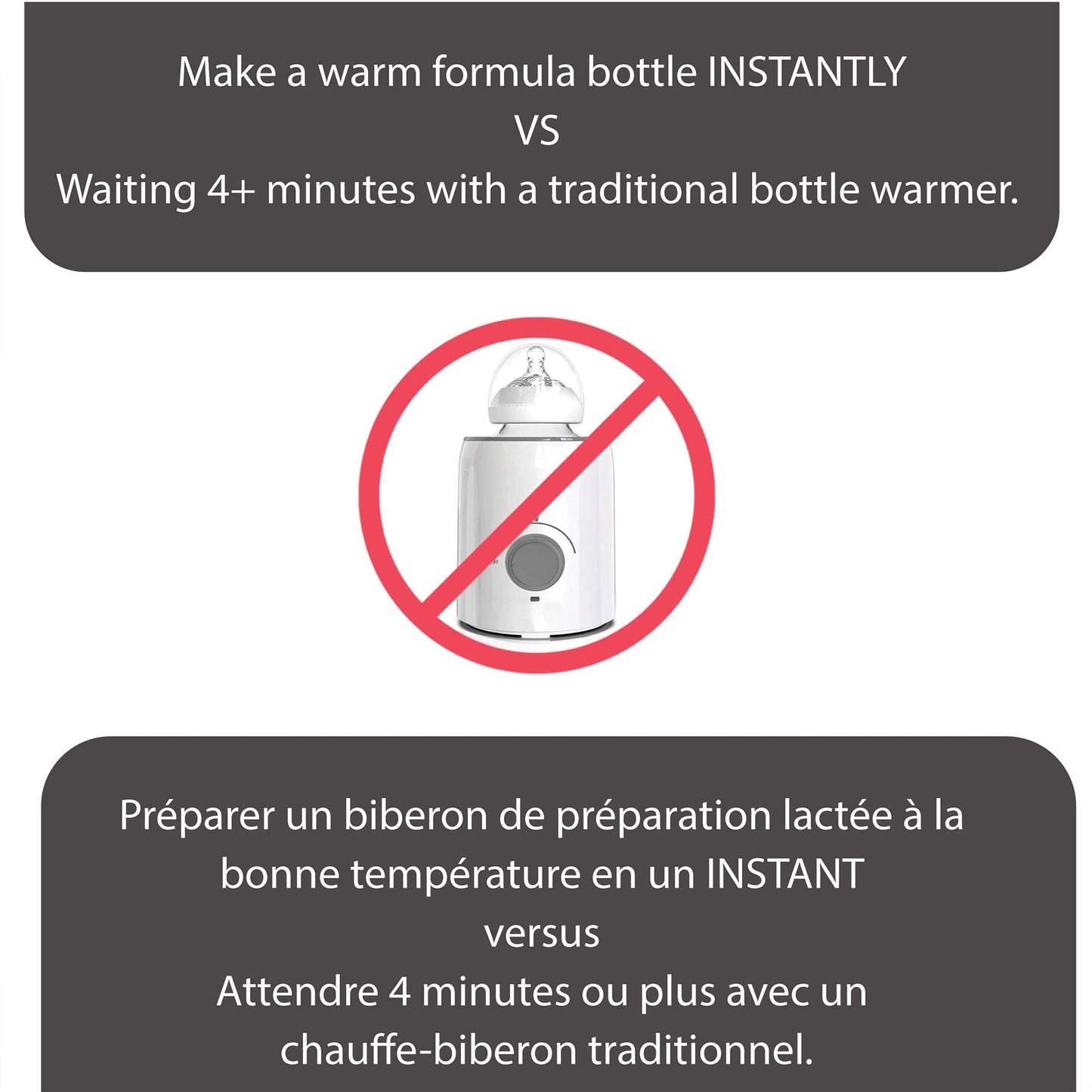 Baby Brezza Instant Warmer - Instantly Dispense Warm Water at Perfect Baby Bottle Temperature - Traditional Baby Bottle Warmer Replacement - Fast Baby Formula Bottles 24/7-3 Temperatures 🍁 All In One Marketplace Canada