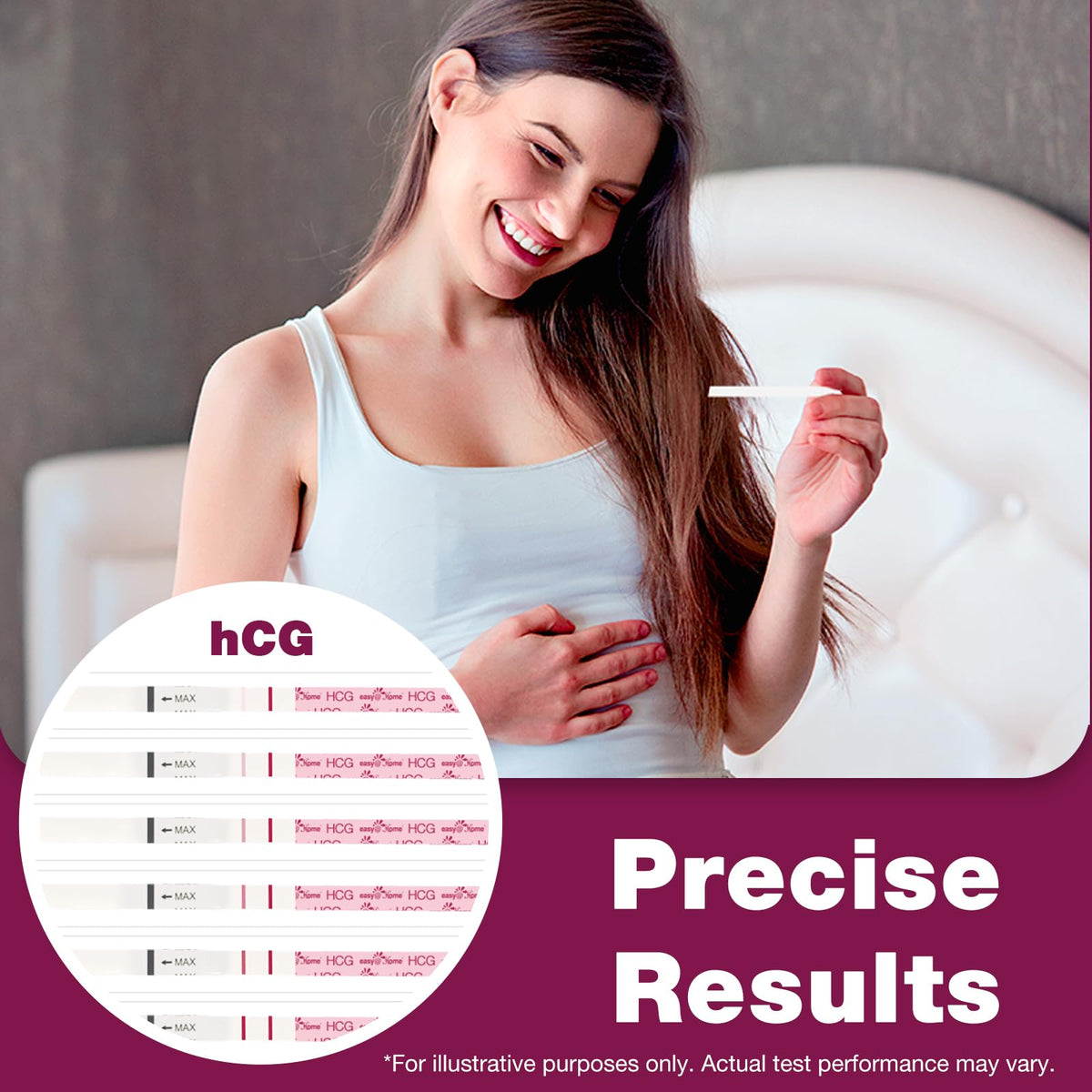 Easy@Home Pregnancy Tests 40 Pack: Easy to Use & Early Detection at Home Pregnancy Strips - Fertility Tests 🍁 All In One Marketplace Canada