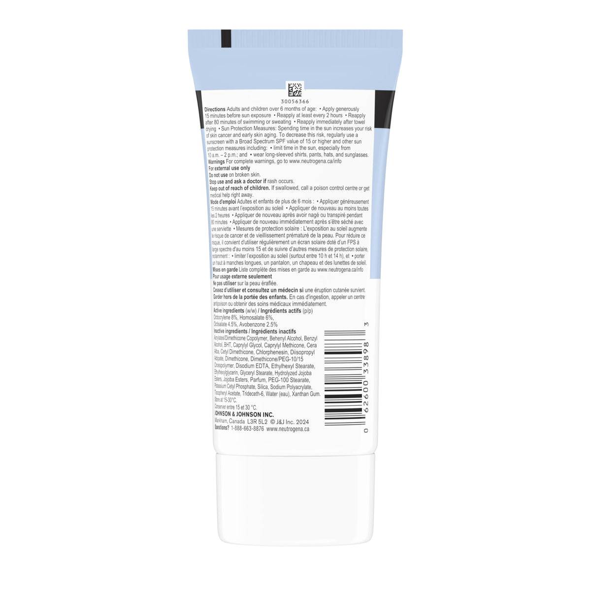 Neutrogena Sunscreen Lotion SPF 30, Ultra Sheer Dry-Touch Sun Cream, Oxybenzone-free, Dermatologist-tested, Water Resistant & Non-Greasy, 147mL 🍁 All In One Marketplace Canada