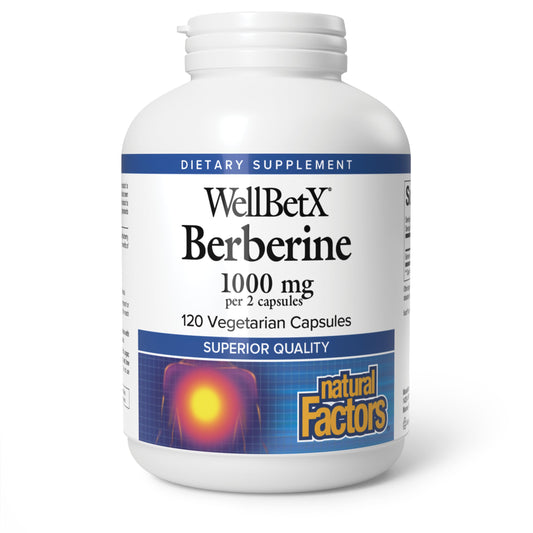 Natural Factors - WellBetX Berberine 500 mg, 120 capsules 🍁 All In One Marketplace Canada