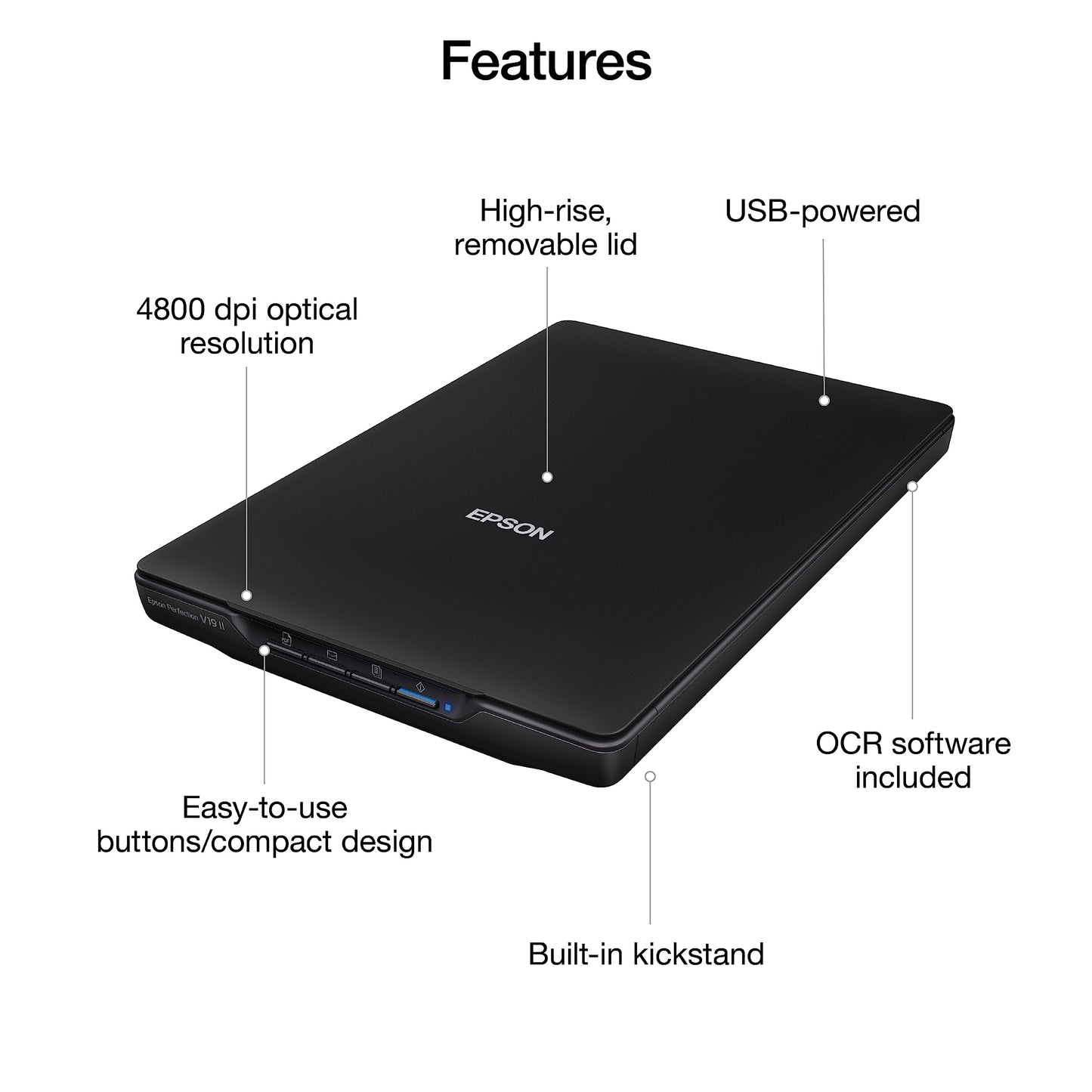 Epson Perfection V19 II Flatbed Photo Scanner 4800 dpi Optical Resolution 🍁 All In One Marketplace Canada