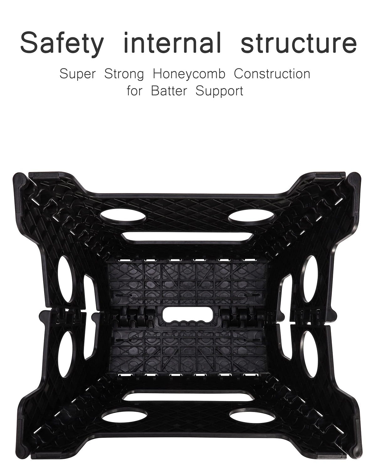 Acko Folding Step Stool 13 inch Heavy Duty Plastic Foldable Step Stool for Adults and Kids, Premium Black Step Stool Toddler, Small Collapsible Fold Up Stepping Stool Kitchen Bathroom Step Stool 🍁 All In One Marketplace Canada