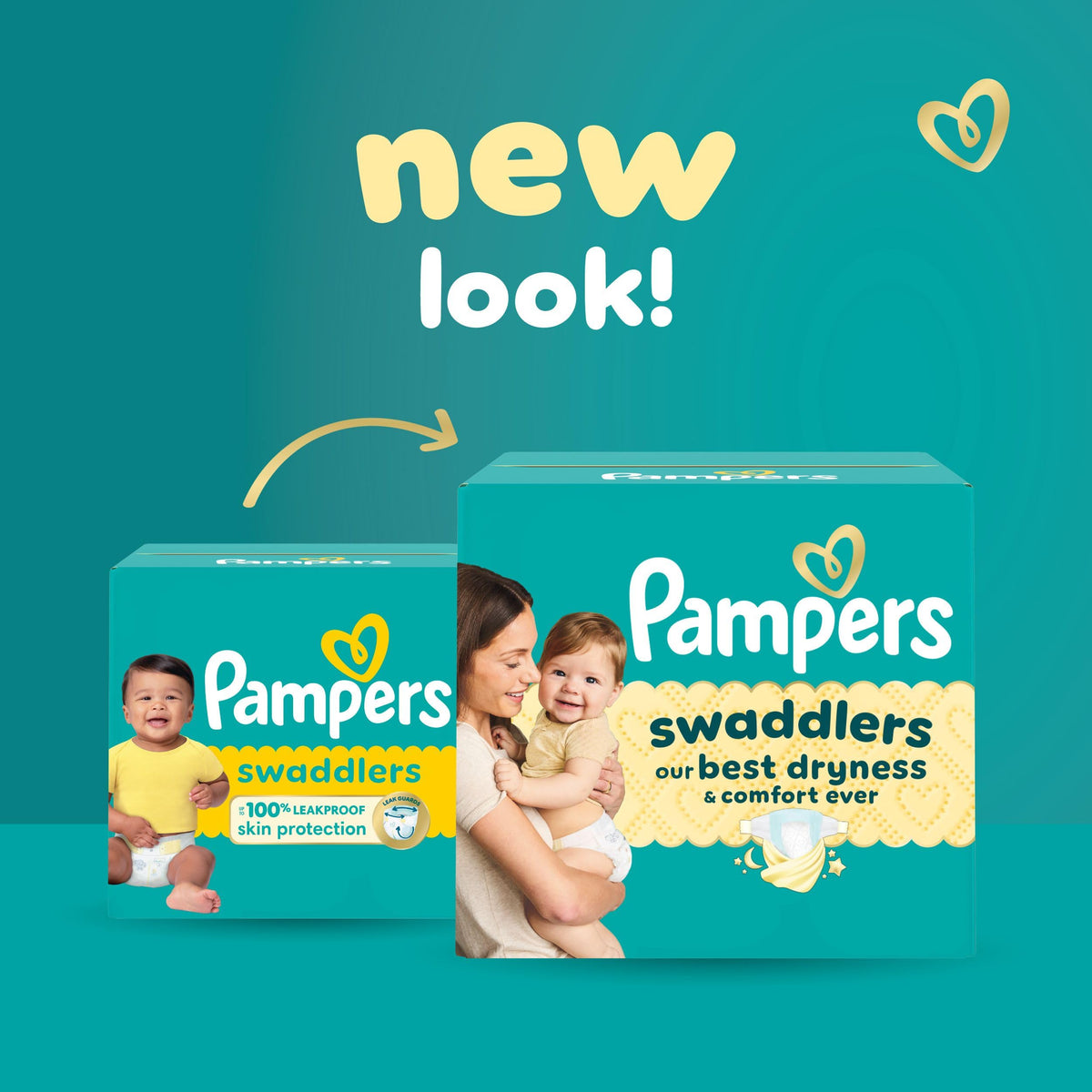 Pampers Swaddlers Diapers, Size S1, Absorbent, Keeps Baby Dry and Comfortable, Skin Safe Disposable Baby Diaper, 1 Pack (Count of 96) 🍁 All In One Marketplace Canada