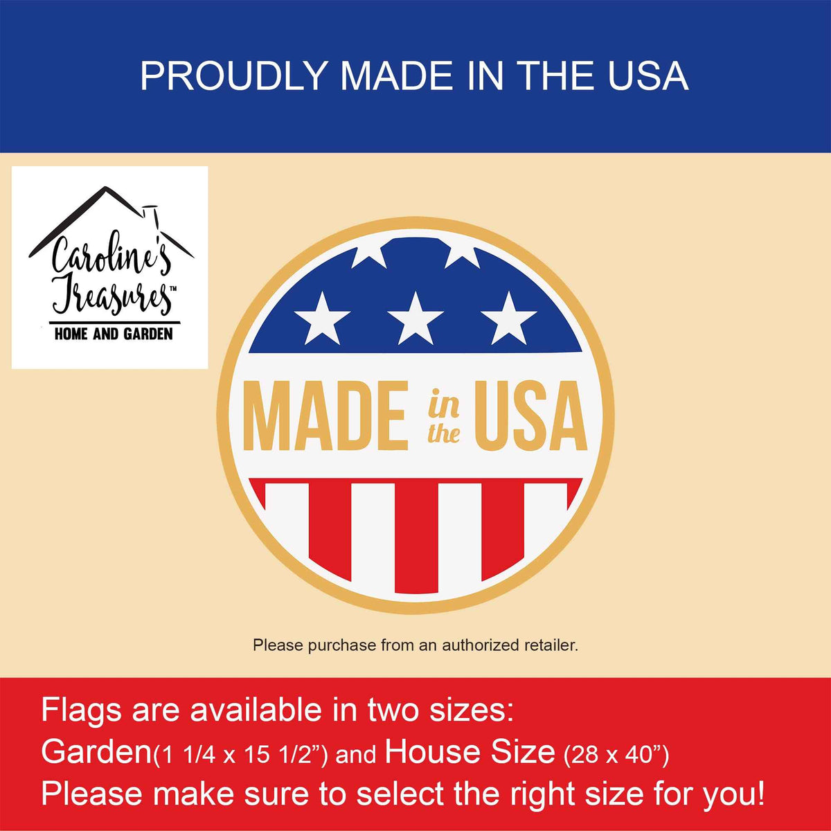 Caroline's Treasures BB4399CHF Halloween Bull Terrier Black White Flag Canvas House Size, Large, Multicolor