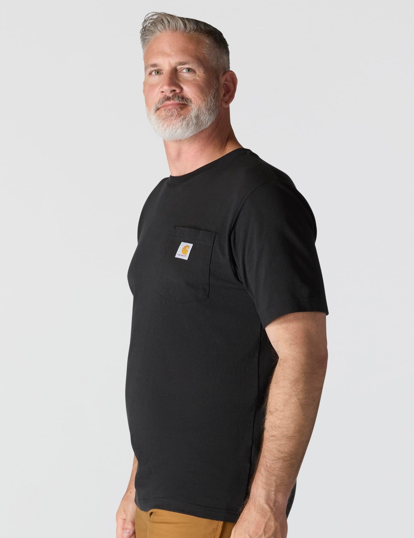 Carhartt Men's Big and Tall K87 Workwear Short Sleeve T-Shirt (Regular and Big & Tall Sizes), Black, X-Large 🍁 All In One Marketplace Canada