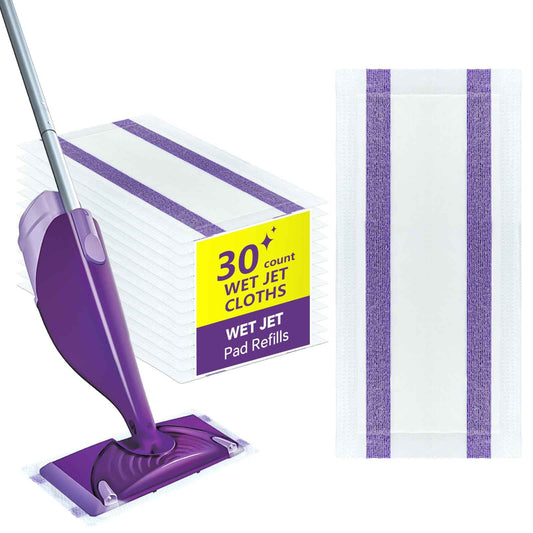 30 Count Disposable Wetjet Pad Refills for Swiffer Wetjet,Spray Wet Pads Refill, Heavy Duty Mop Pad Refills,All Purpose Multi Surface Floor Cleaning 🍁 All In One Marketplace Canada