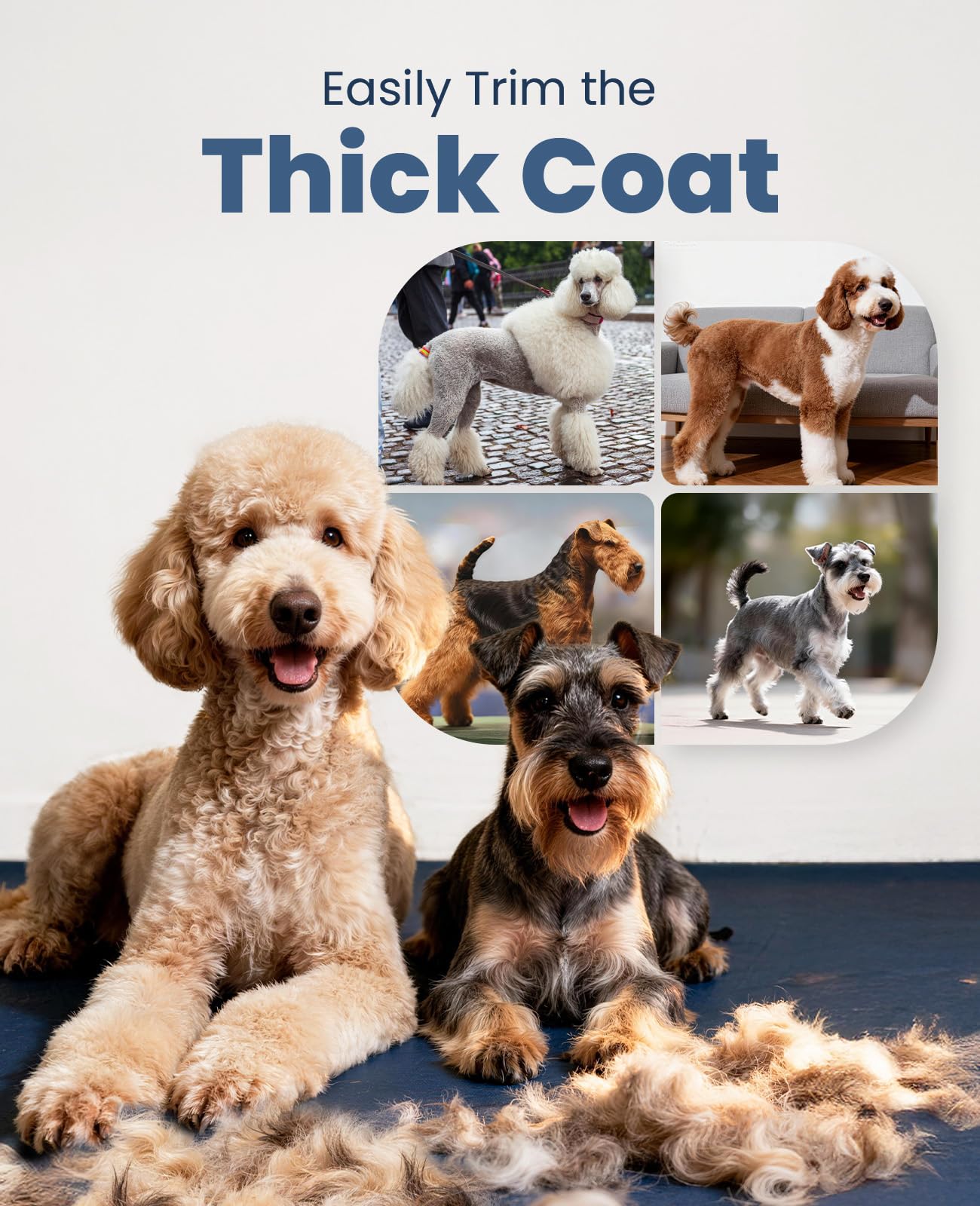 oneisall Dog Clippers for Grooming for Thick Heavy Coats/Low Noise Rechargeable Cordless Pet Shaver with Stainless Steel Blade/Waterproof Dog Shaver for Dogs Pets and Animals 🍁 All In One Marketplace Canada