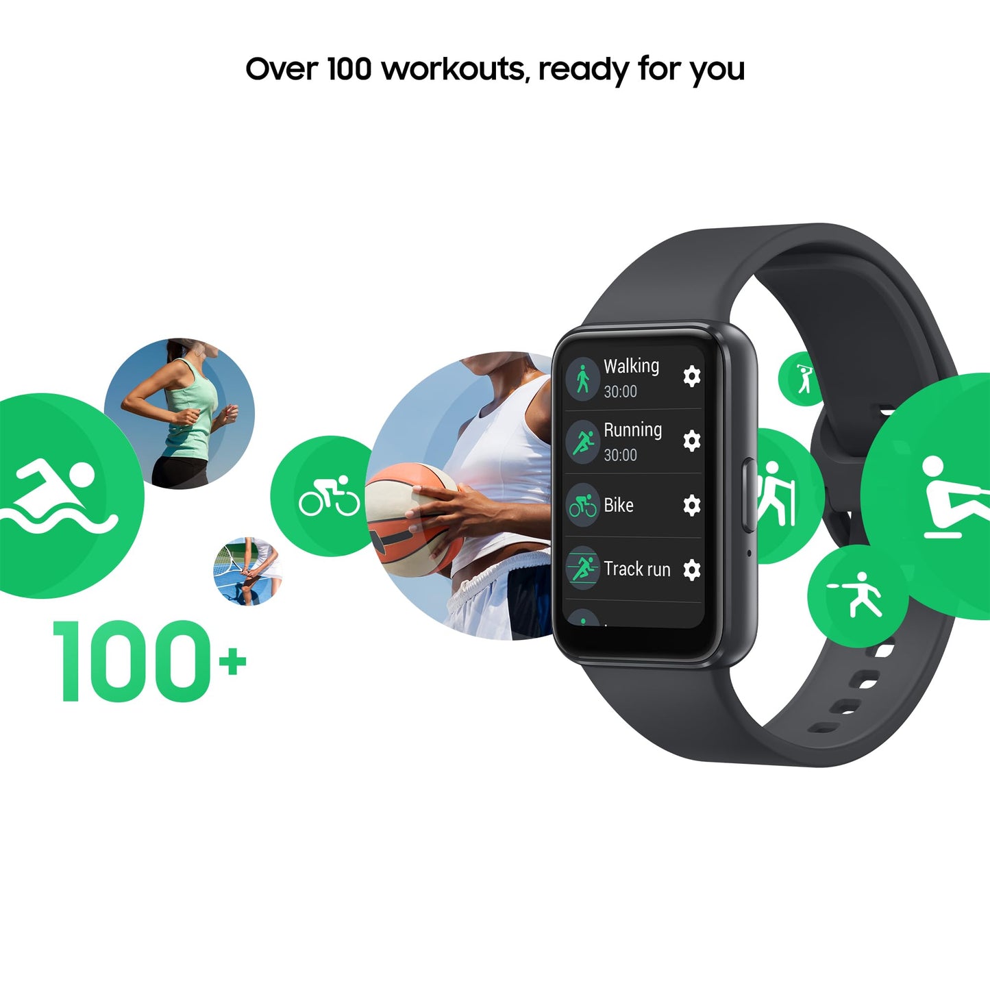 Samsung Galaxy Fit3, 1.6" AMOLED Display, 13 Days Battery Charge, Sleep Monitoring, Fall Detection - Dark Gray (CAD Version & Warranty) 🍁 All In One Marketplace Canada