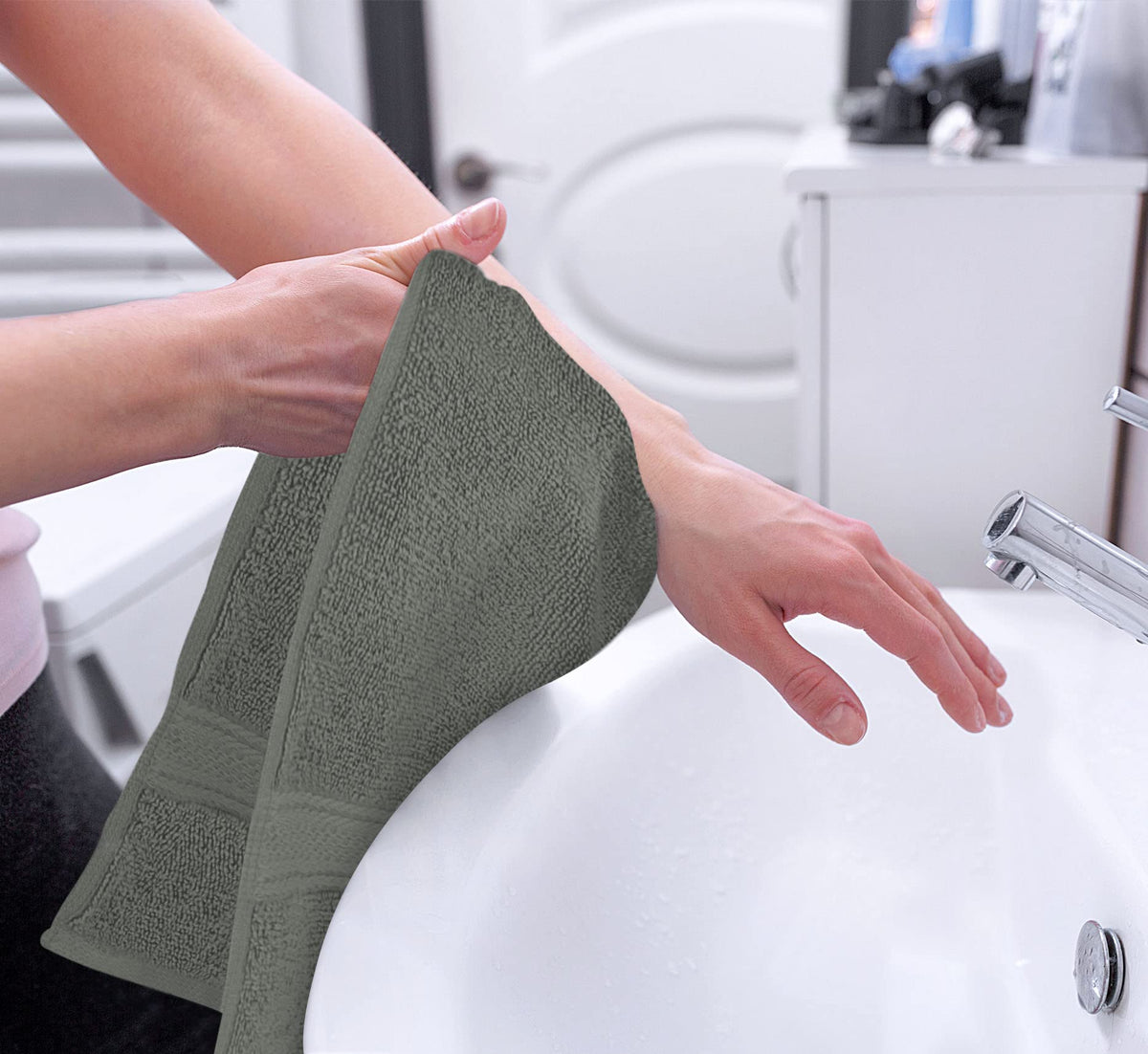 Utopia Towels 6 Pack Premium Hand Towels, 16 by 28 inches, 100% Ring Spun Cotton, Soft and Absorbent 600 GSM Towels for Bathroom, Gym, and Hotel, Grey 🍁 All In One Marketplace Canada