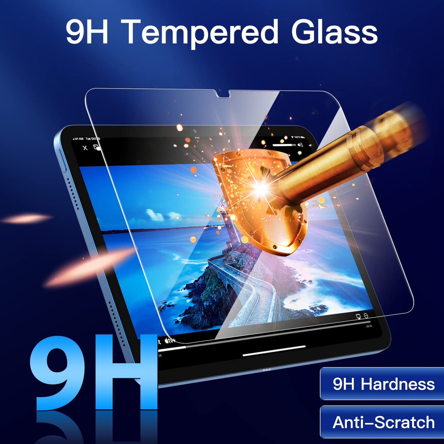JETech Screen Protector for iPad (A16) 11th/10th Generation (2025/2022), 9H Tempered Glass Film, HD Clear, 2-Pack 🍁 All In One Marketplace Canada
