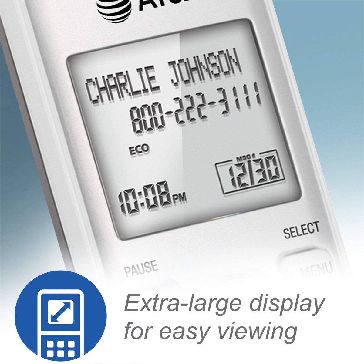 AT&T DECT 6.0 2 Cordless Phones with Caller ID, Handset Speakerphones, White and Grey 🍁 All In One Marketplace Canada