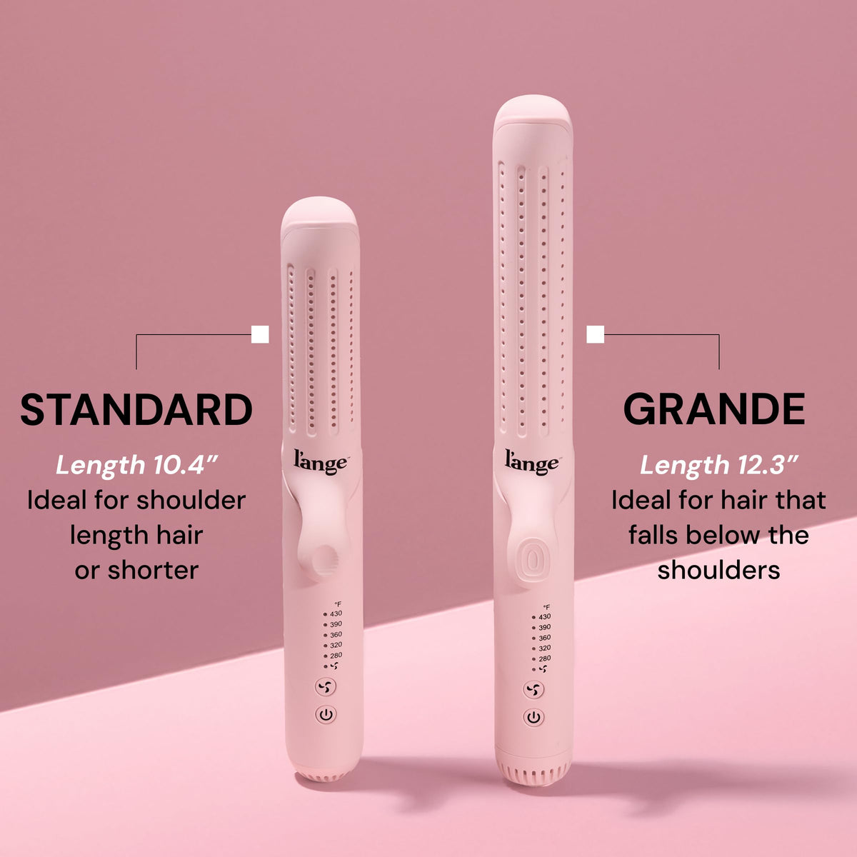 L'ANGE HAIR Le Duo Grande 360° Airflow Styler | 2-in-1 Curling Wand & Titanium Flat Iron Hair Straightener | Professional Hair Curler with Cooling Air Vents to Lock in Style | Adjustable Temp 🍁 All In One Marketplace Canada