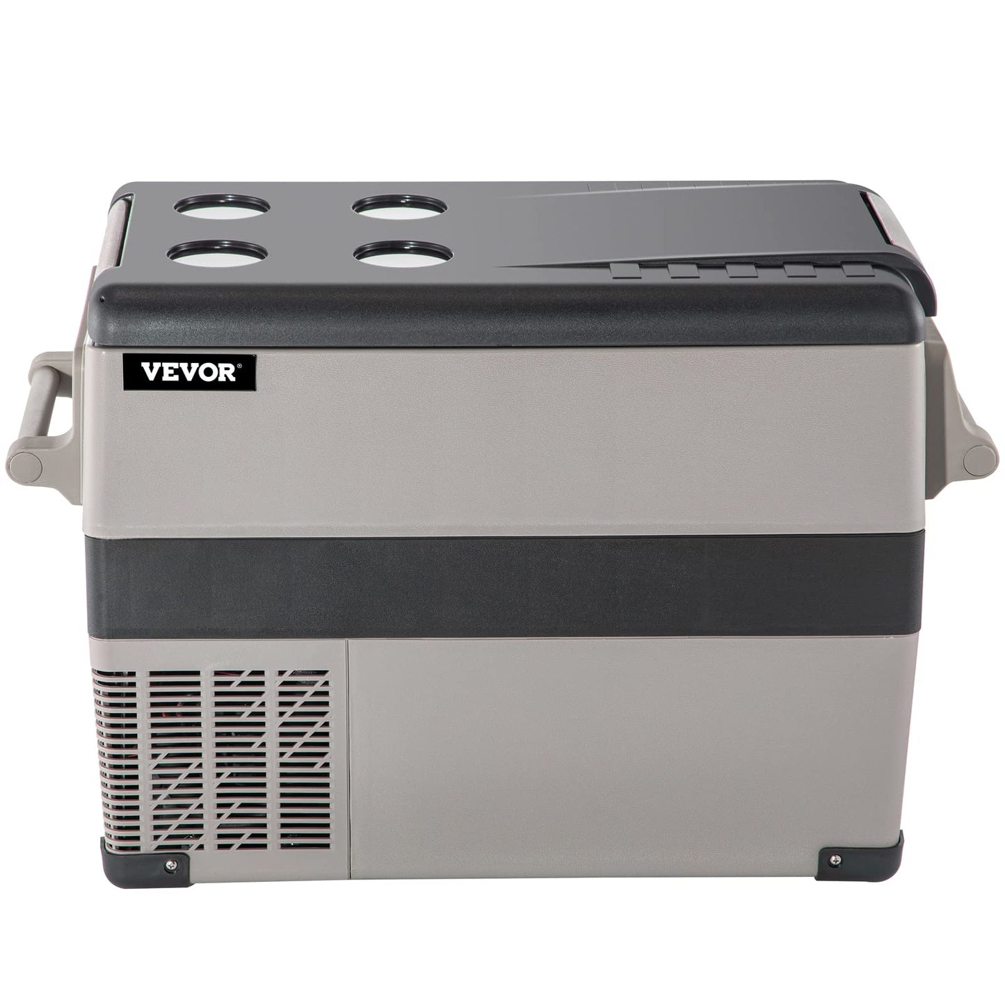 VEVOR 45L Portable Car Refrigerator 48 Quart LG Compact RV Fridge 12/24V DC & 110-240V AC Vehicle Car Truck Boat Mini Electric Freezer for Driving Travel Fishing Outdoor and Home Use -4°F-68°F, Grey 🍁 All In One Marketplace Canada