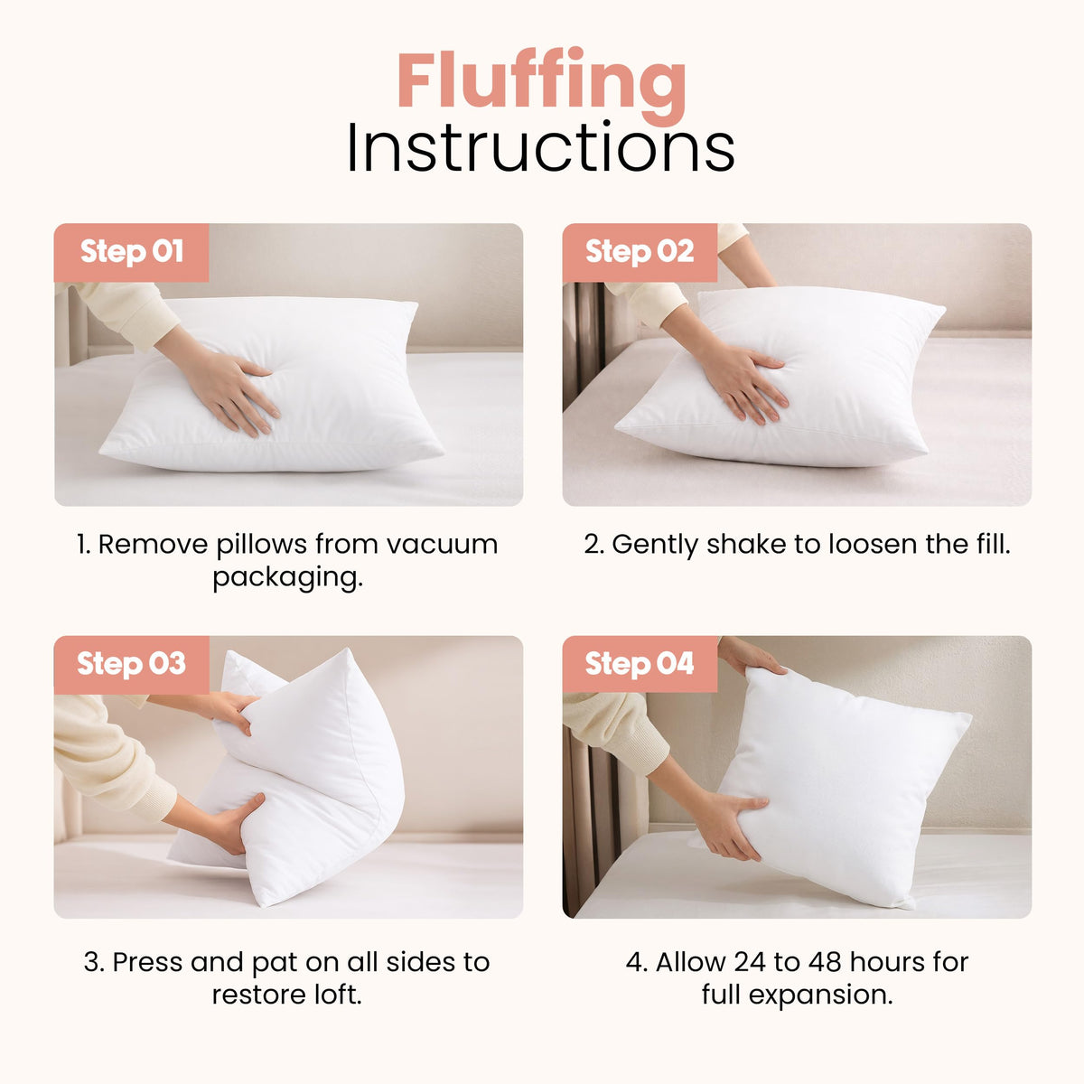 Utopia Bedding Throw Pillows Insert (Pack of 2, White) - 20 x 20 Inches Bed and Couch Pillows - Indoor Decorative Pillow 🍁 All In One Marketplace Canada