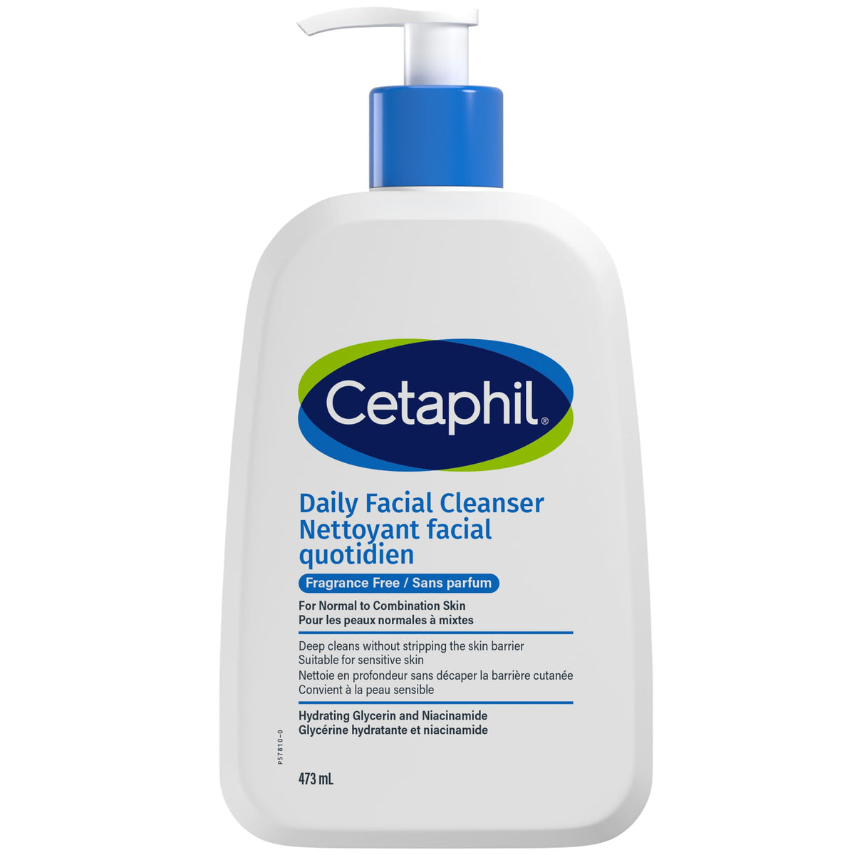 Cetaphil Daily Facial Cleanser Fragrance Free (473ml) - Deep Cleansing Face Wash, Ideal for Normal to Combination to Oily Skin, Dermatologist Tested 🍁 All In One Marketplace Canada