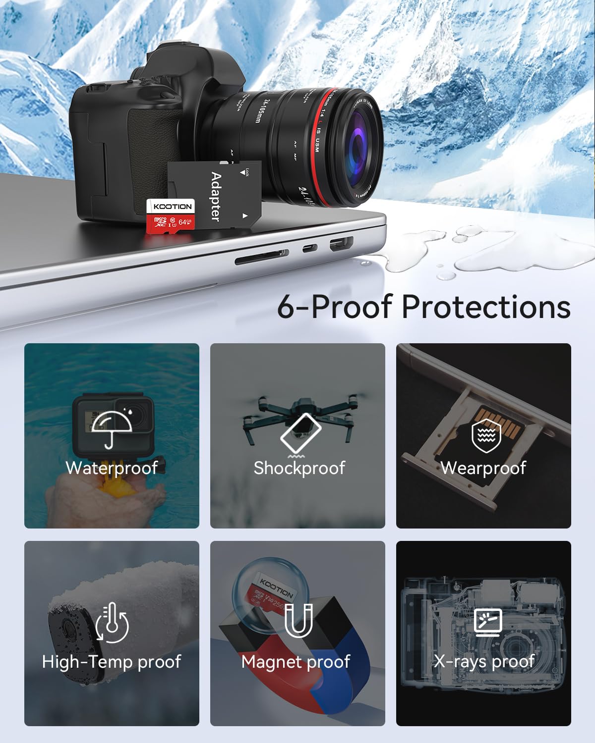 64GB Micro SD Card 2 Pack Ultra Micro SDXC Memory U1 Card Class 10 Micro SD 64GB High Speed TF Mini SD R Flash, C10, U1, 64 GB (2 Pack) 🍁 All In One Marketplace Canada