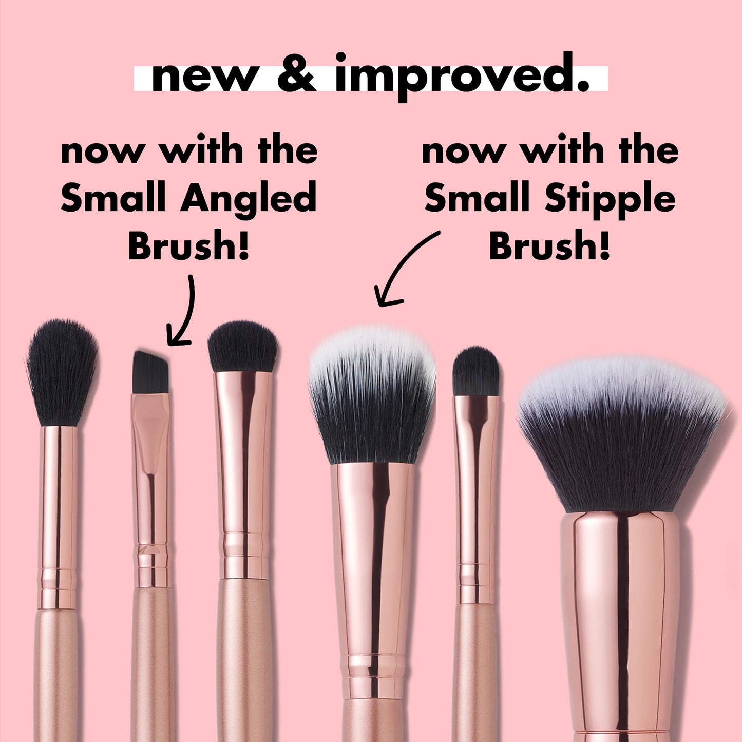 e.l.f. Flawless Face Kit, 6-Piece Brush Collection, Brushes For Face, Eyes & Brows, Vegan & Cruelty-Free 🍁 All In One Marketplace Canada