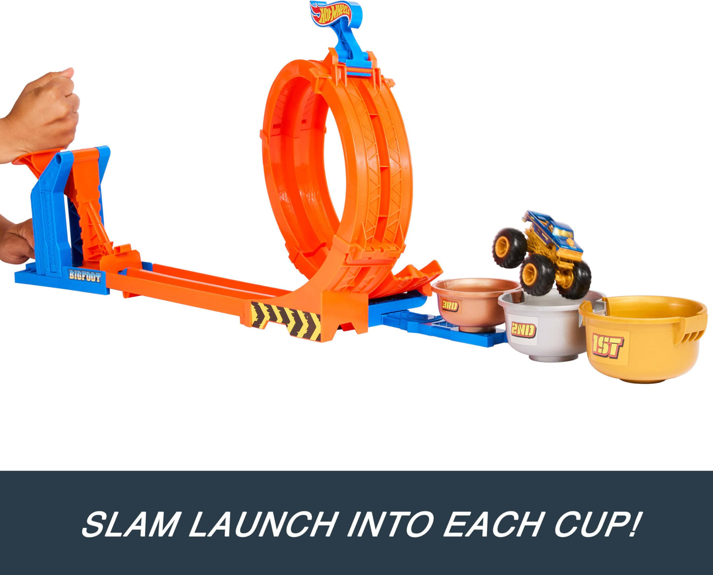 Hot Wheels Monster Trucks Loop-and-Flip Trophy Challenge Playset 🍁 All In One Marketplace Canada