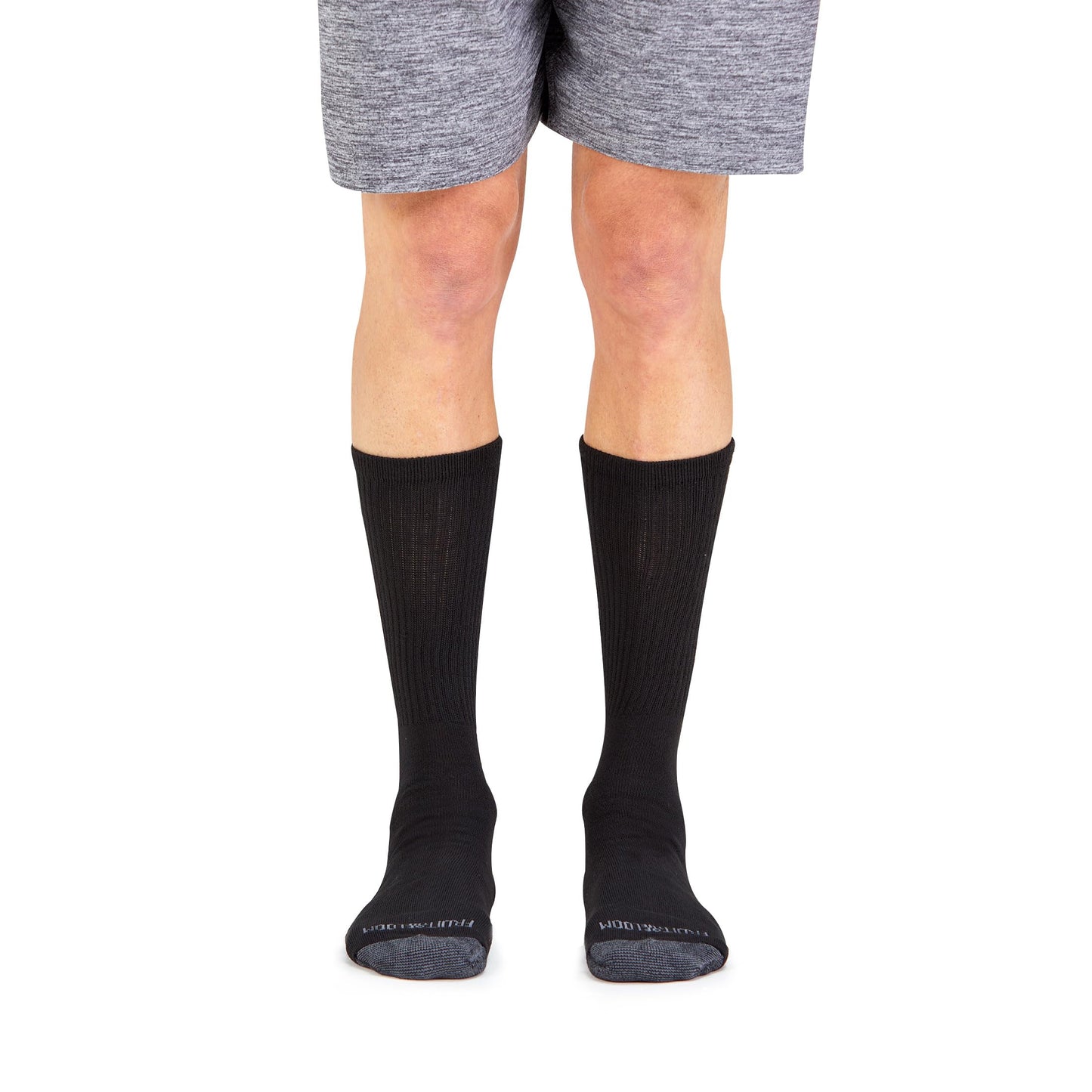 Fruit of the Loom Men's Dual Defense Crew Socks (12 Pack), Black, Medium (6 - 12) 🍁 All In One Marketplace Canada