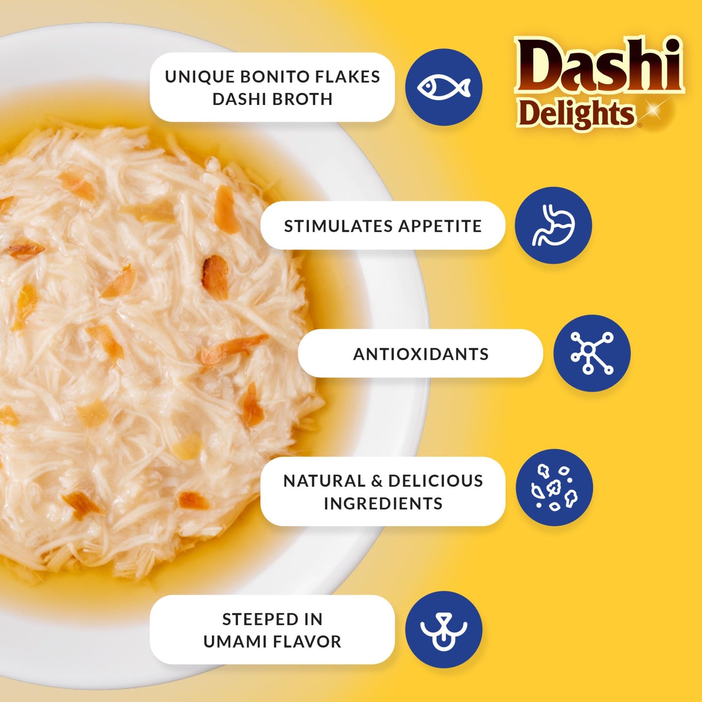 INABA Dashi Delights for Cats, 70 gram Cup, 12 Cups Total, Seafood Variety 🍁 All In One Marketplace Canada