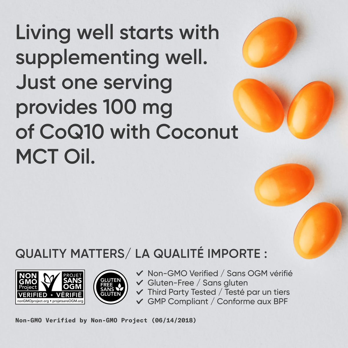 Sports Research® CoQ10 (100mg) Enhanced w/Coconut Oil & Bioperine (Black Pepper) for Better Absorption | Vegan Certified, Non-GMO Verified (120 Veggie Softgels) 🍁 All In One Marketplace Canada