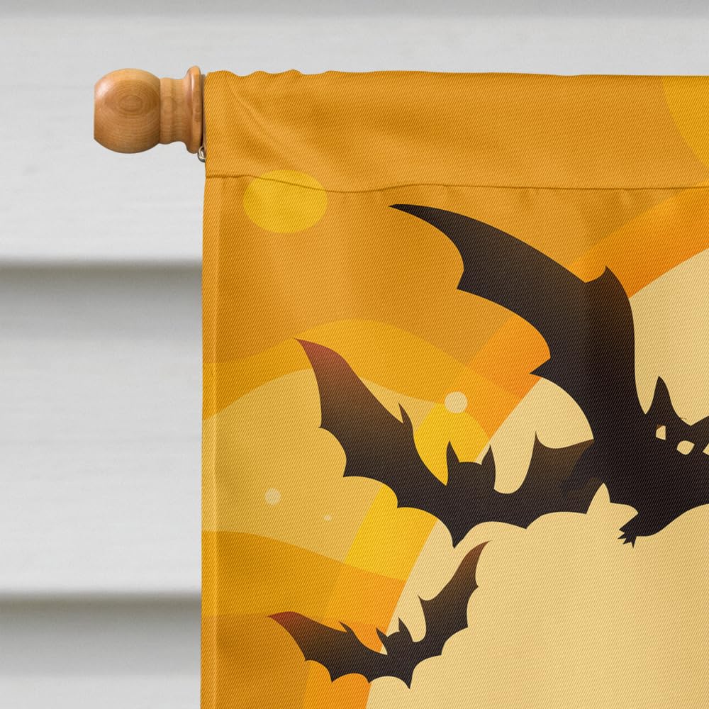 Caroline's Treasures BB4290CHF Halloween South Russian Sheepdog Canvas House Size Flag, Large, Multicolor
