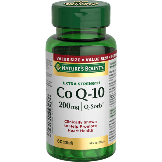 NATURE'S BOUNTY Co Q-10, 200 mg, Extra Strength, Clinically Shown to Promote Heart Health, 48.9 g 🍁 All In One Marketplace Canada