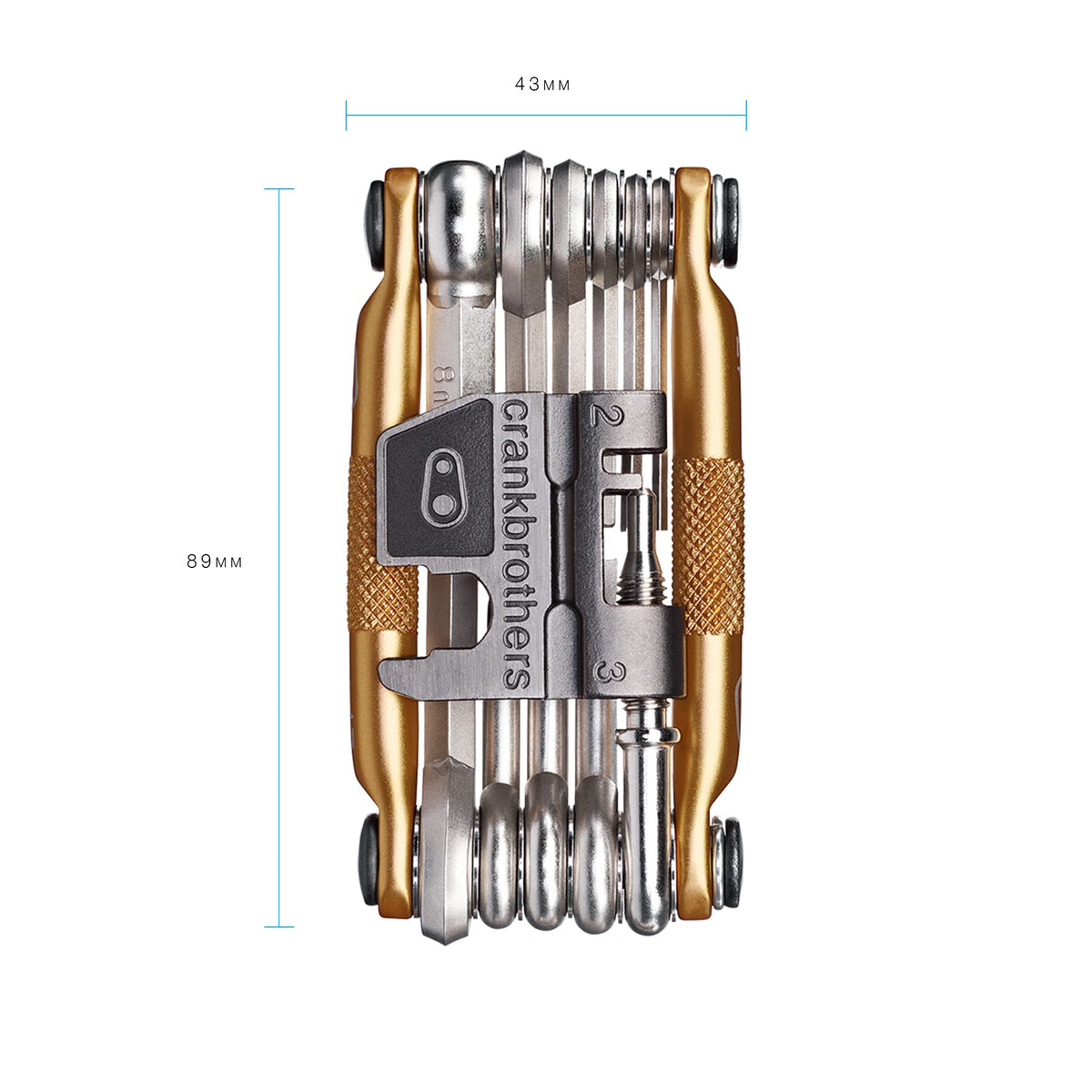 Crankbrothers 10755 Multi Bicycle Tool 17-Function, Gold 🍁 All In One Marketplace Canada