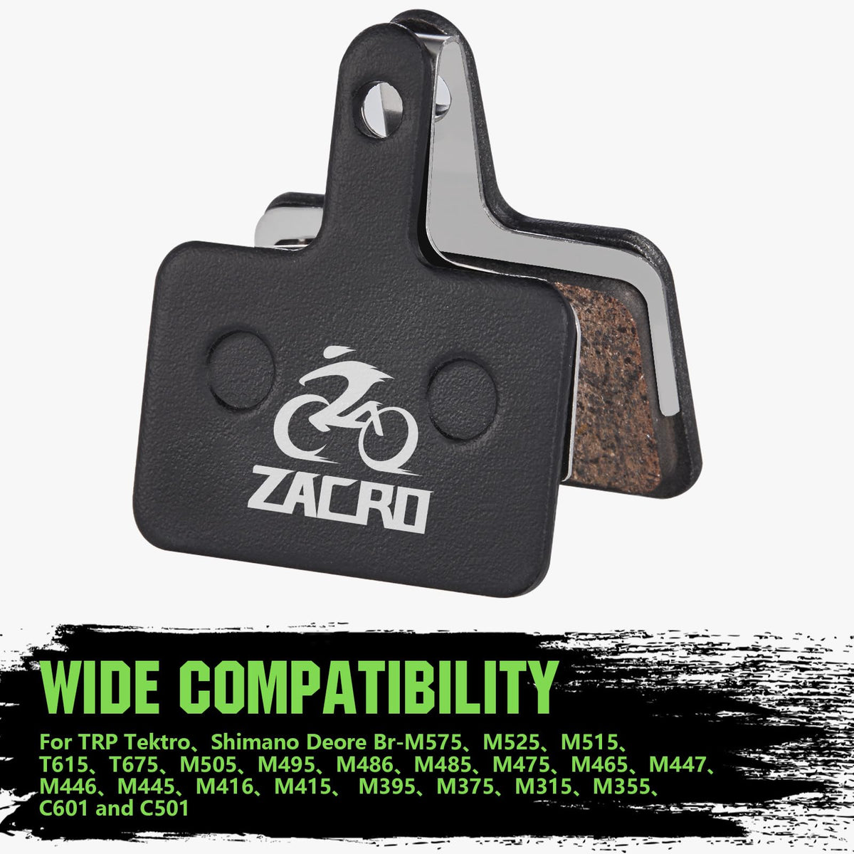 Zacro 4 Pairs Bike Brake Pads, Ceramic Bicycle Disc Brake Pads Fit for Tektro Shimano TRP Deore Br-M575 B01s Mt200 M525 M515 T615 T675 M505 M495 M486 M485, Mountain MTB Ebike Brake Pads Replacement 🍁 All In One Marketplace Canada