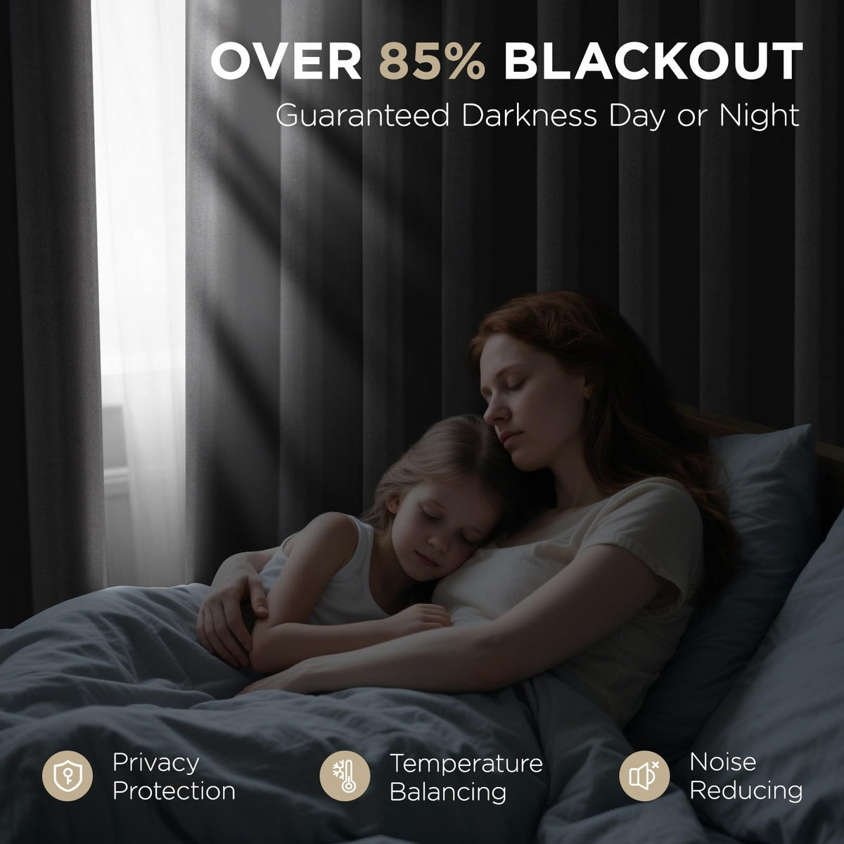 Joydeco Blackout Curtains 63 Inch Length 2 Panels Set, Thermal Insulated Long Curtains& Drapes 2 Burg, Room Darkening Grommet Drapes for Living Room Bedroom Window (W52 x L63 Inch, Dark Grey) 🍁 All In One Marketplace Canada