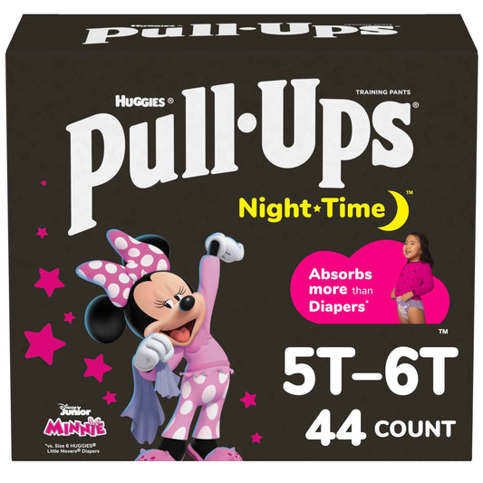 Pull-Ups Girls' Night-Time Potty Training Pants, Size 5T-6T Overnight Training Underwear (46-60 lbs), 44 Ct 🍁 All In One Marketplace Canada