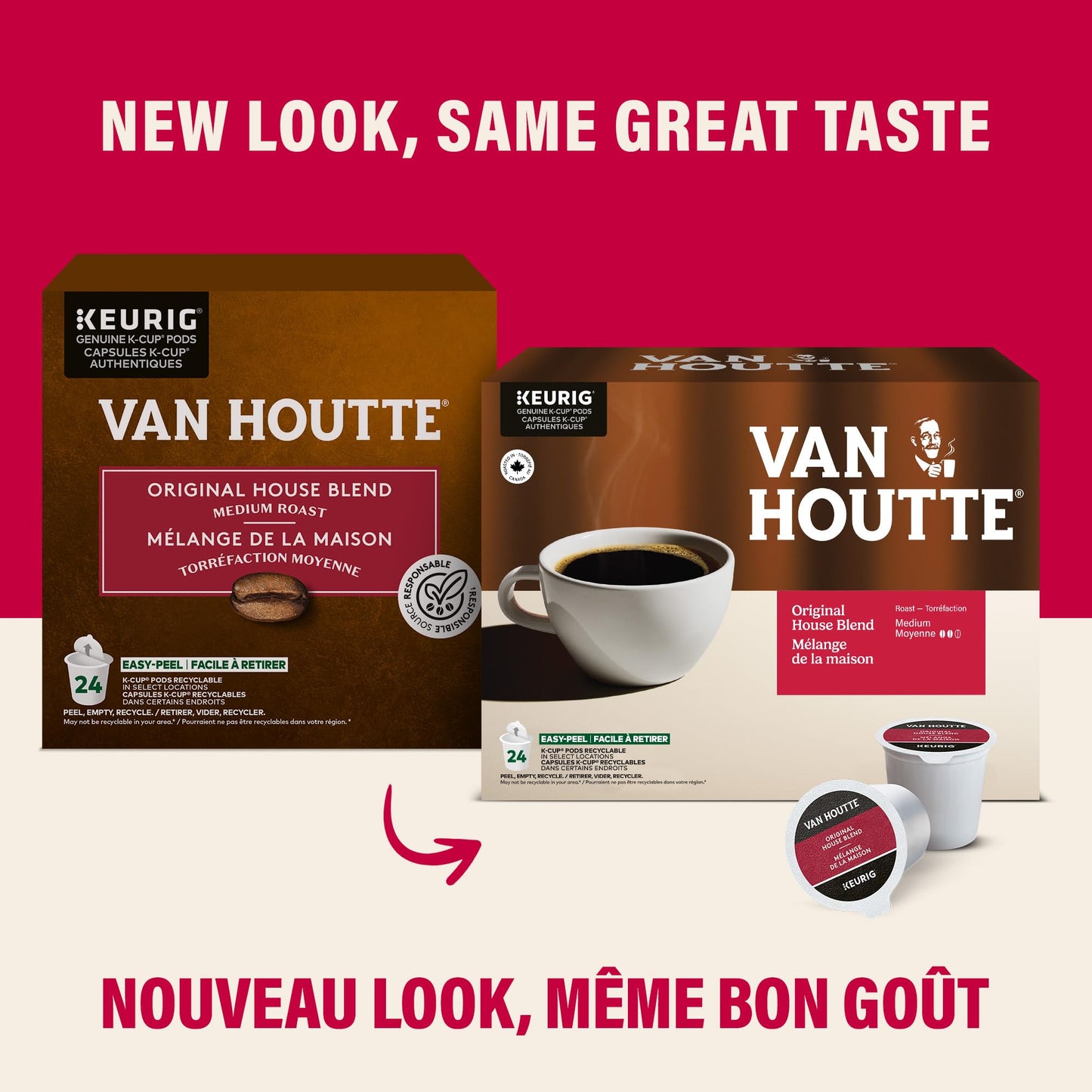 Van Houtte Original House Decaf K-Cup Coffee Pods, 24 Count For Keurig Coffee Makers 🍁 All In One Marketplace Canada