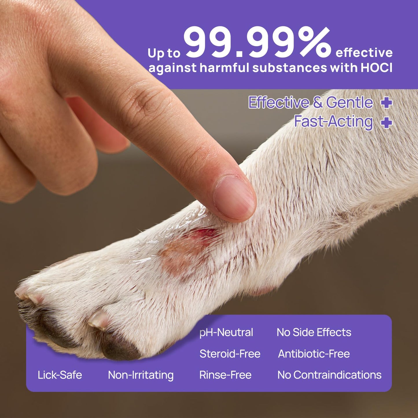 HICC PET Dog Wound Care Hydro Gel, Hot Spot Treatment for Dogs, Soothes Inflammation, Prevents Infection, Treats Bites & Scratches, Cat Wound Care Solution, Small Animal Health Supplies, 100ml 🍁 All In One Marketplace Canada