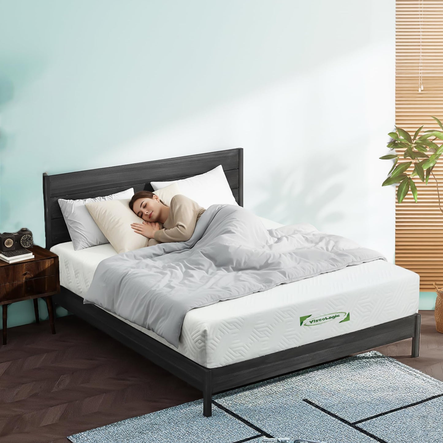 ViscoLogic Twin Mattress Made In Canada Reversible Cool Resilience Foam Perfect for Bunk Bed &Trundle Bed, Pressure Relief, Medium Firm CertiPUR-US® Certified Eco-Friendly Foam Mattress, Single 5 Inch 🍁 All In One Marketplace Canada