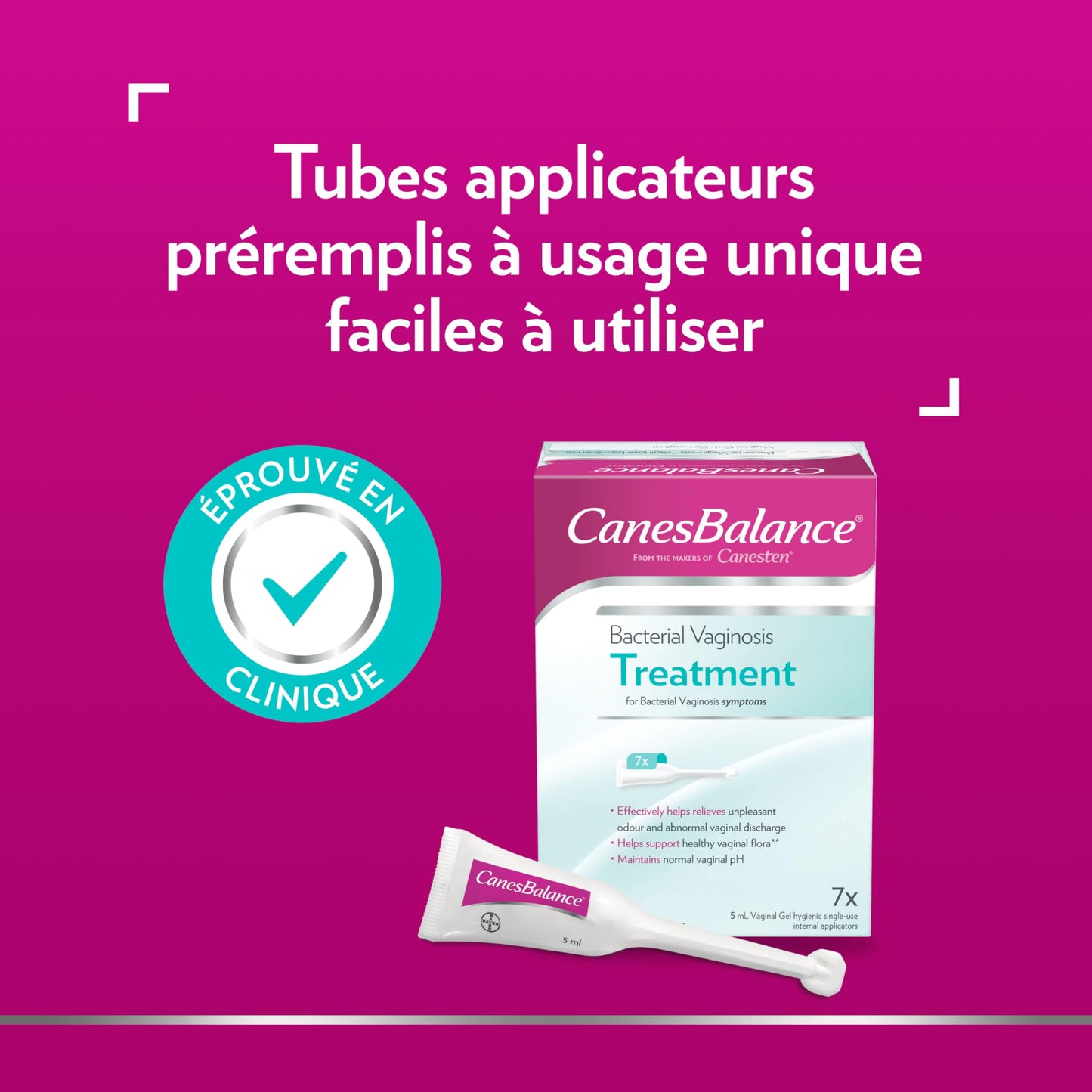 CanesBalance Bacterial Vaginosis Treatment For BV Symptoms - Vaginal Gel BV Treatment For Women, Relieves Vaginal Odor, Maintains Normal Vaginal pH, Supports Vaginal Health, 7 Single-Use Applicators 🍁 All In One Marketplace Canada