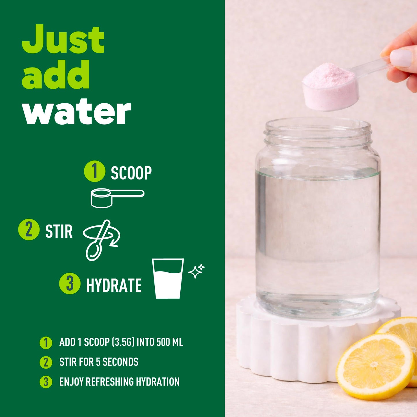 Organika Canadian-Made Electrolytes Powder with Vitamin C & Prebiotic Fibre - Sugar-Free Hydration Drink Mix - Pink Lemonade - 210 g - 60 servings 🍁 All In One Marketplace Canada