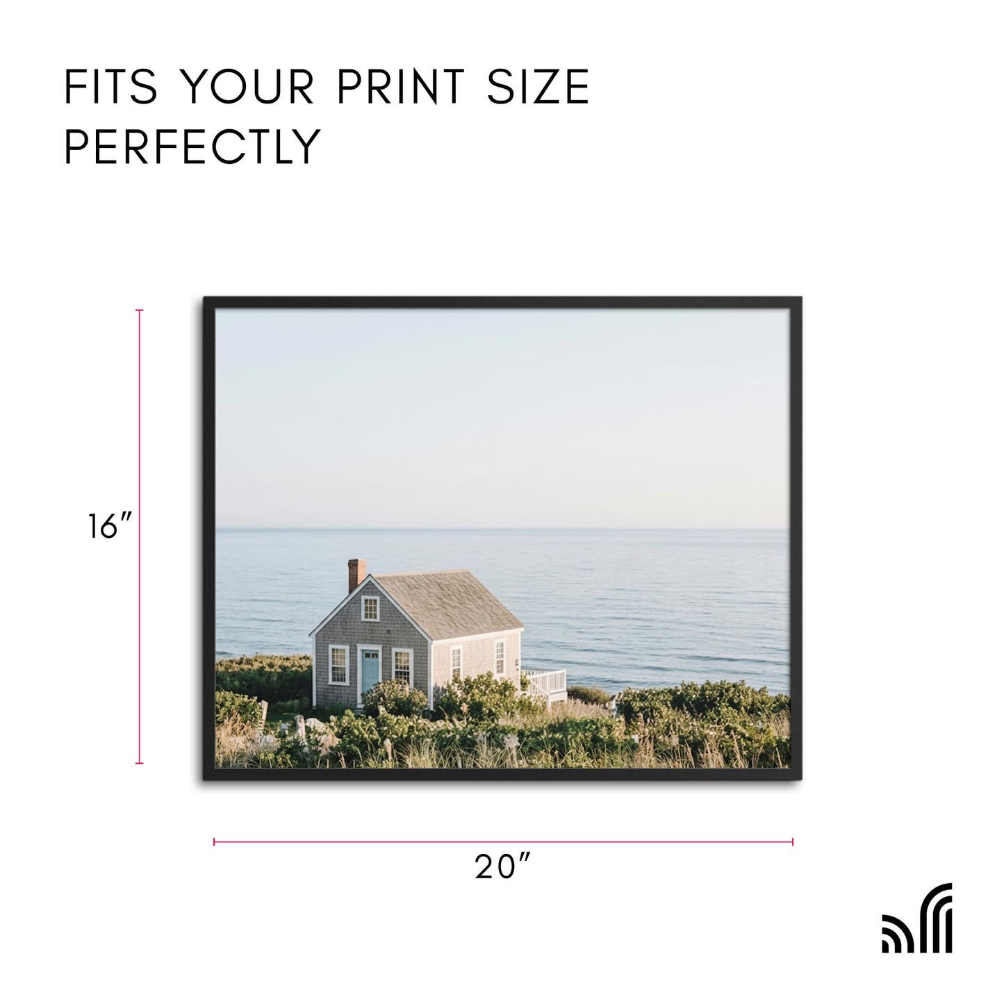 Americanflat 16x20 Picture Frame with Polished Plexiglass - Streamline Collection - Thin Border Picture Frame for Wall Display - Hanging Hardware Included - Black 🍁 All In One Marketplace Canada