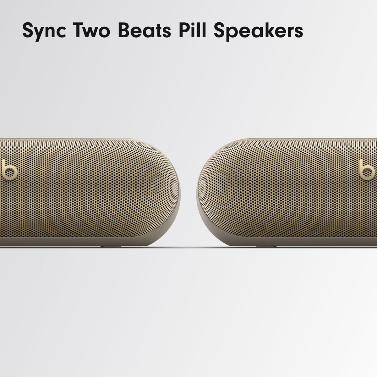 Beats Pill - Wireless Bluetooth Speaker and Portable Charger via USB-C - Up to 24 Hours Battery Life, IP67 Water Resistant, Apple & Android Compatible, Built-in Microphone – Champagne Gold 🍁 All In One Marketplace Canada